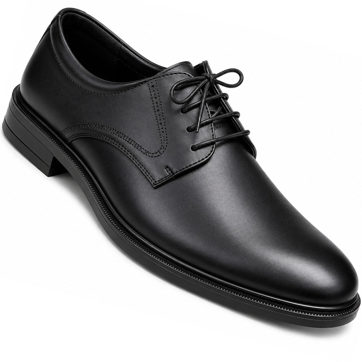 Jubleeo leather derby mens shoes black