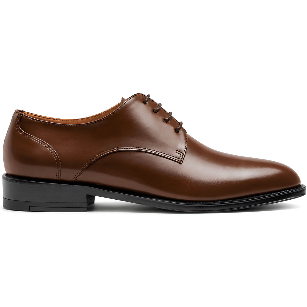 Jubleeo leather derby mens shoes brown