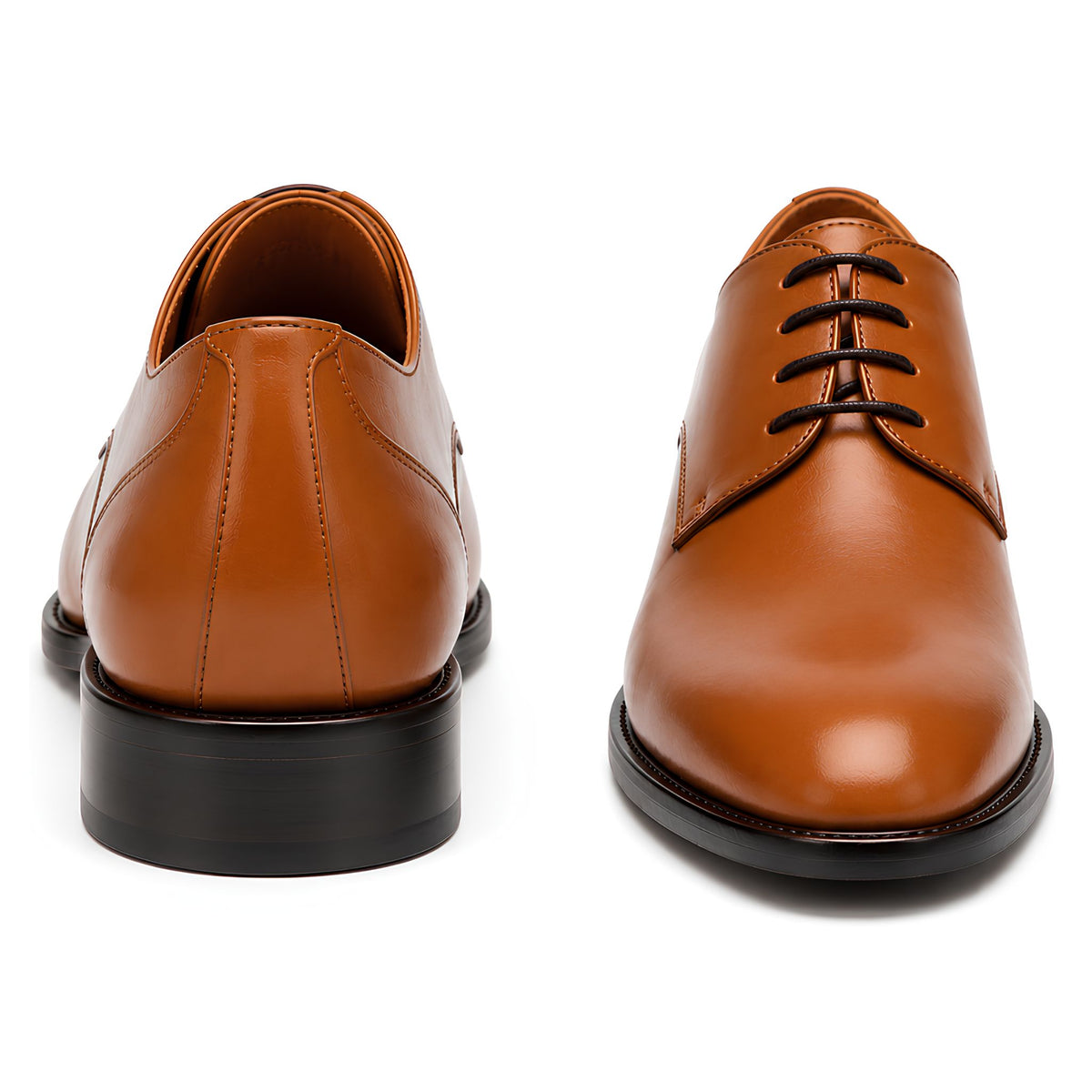 Jubleeo leather derby mens shoes tan
