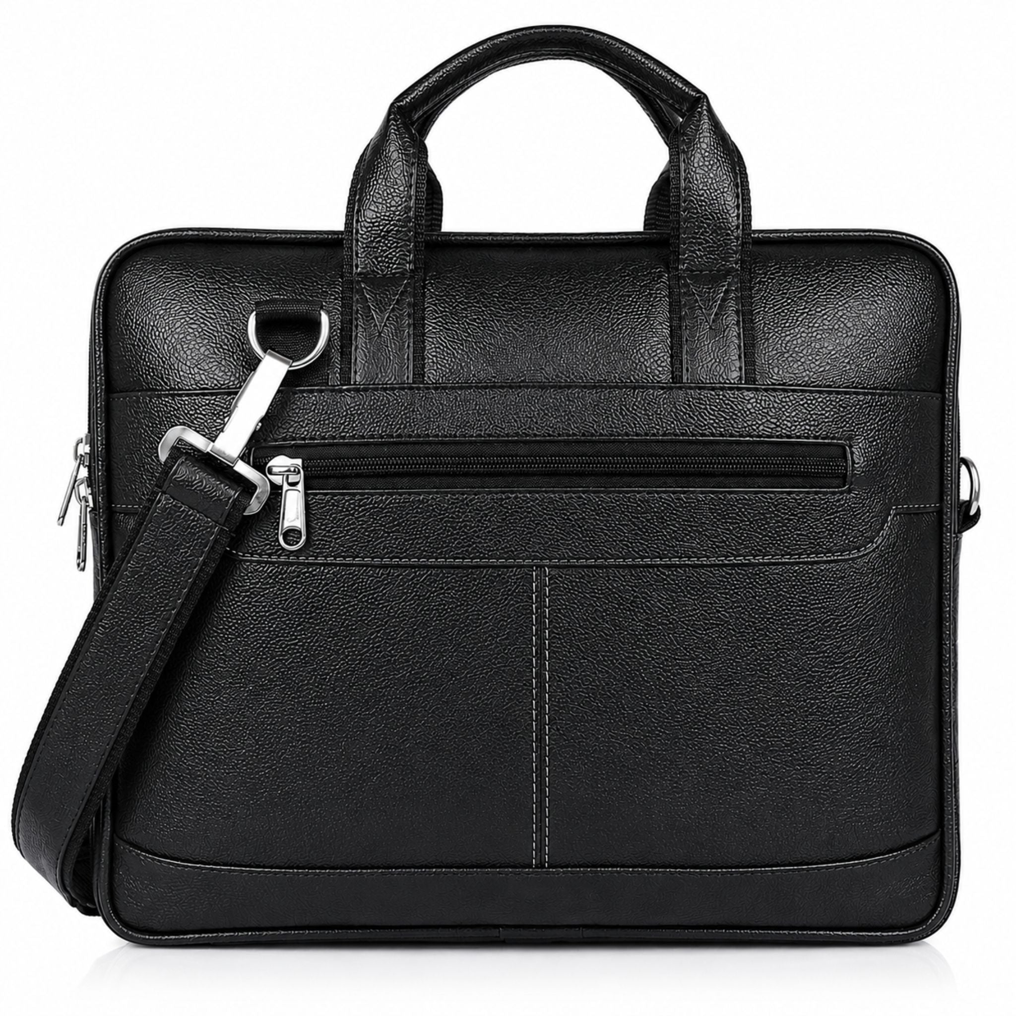Jubleeo Leather Laptop Bag For Men Black