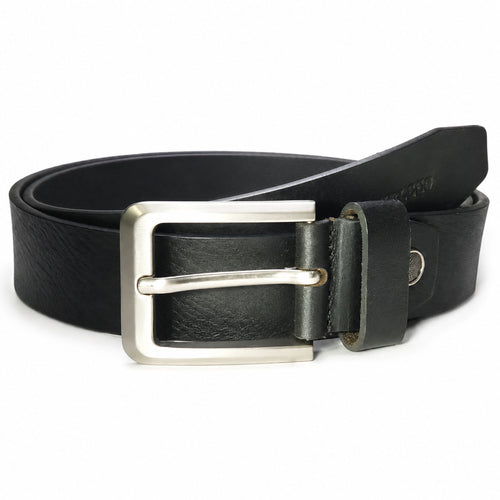 jubleeo leather grain mens belt black