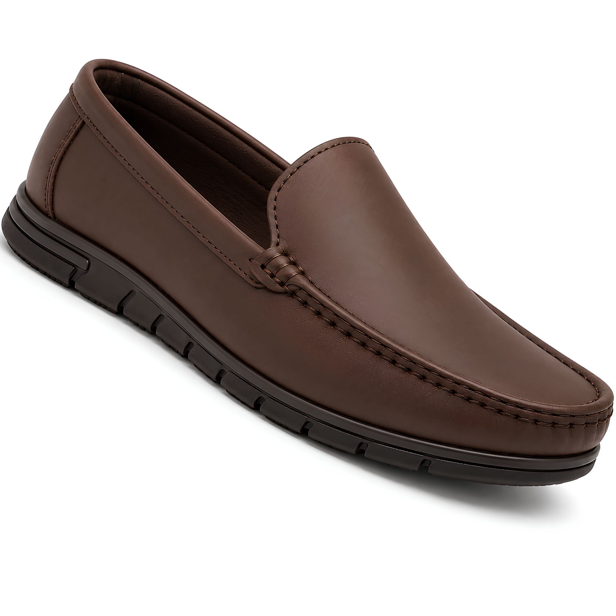 jubleeo leather premium mens loafer matte brown