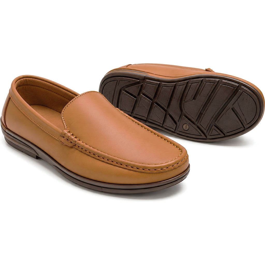 jubleeo leather premium mens loafer matte Tan