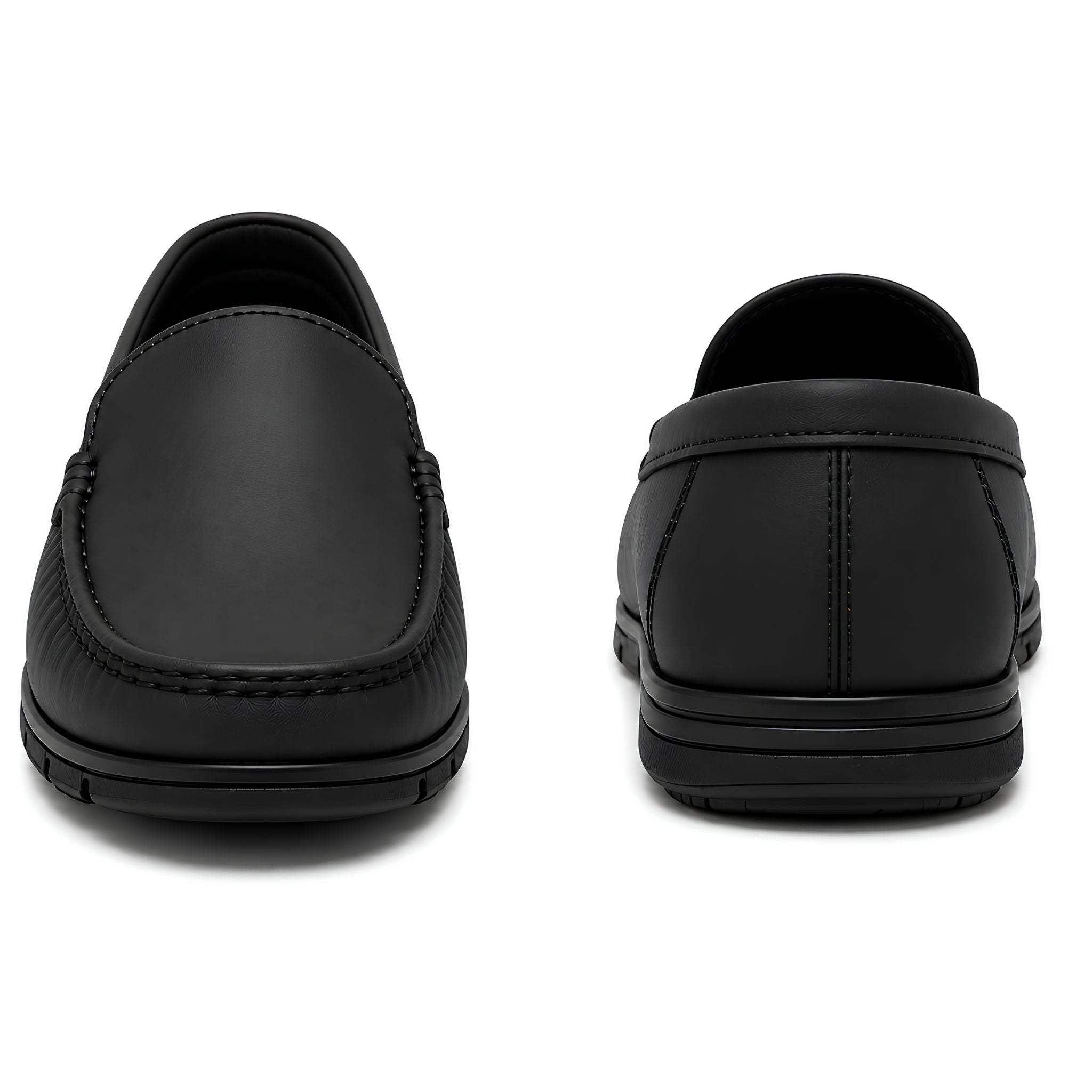 jubleeo leather premium mens loafer matte black