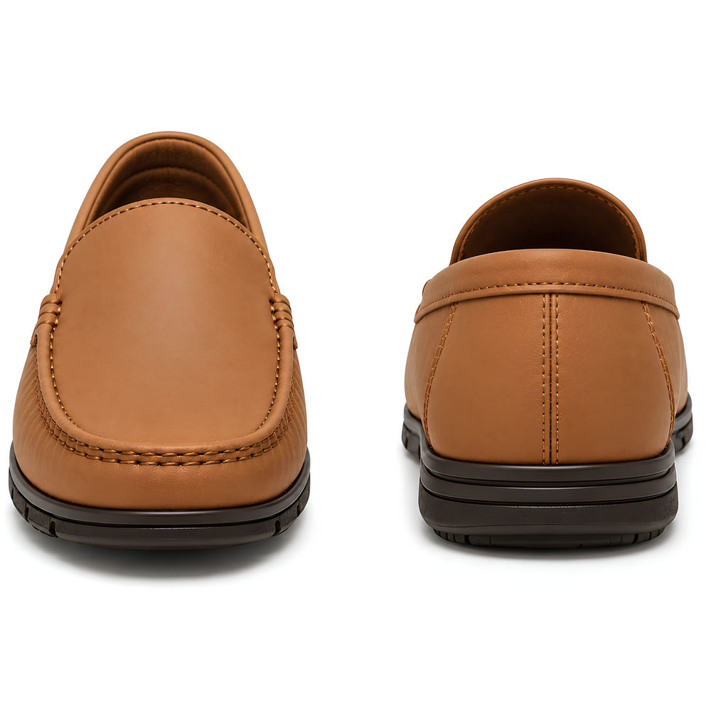 jubleeo leather premium mens loafer matte Tan