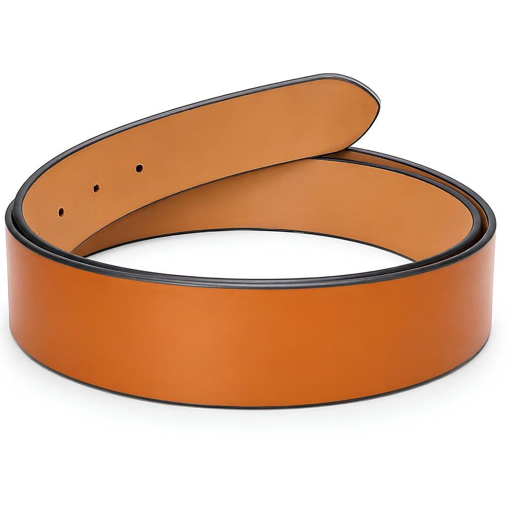 Jubleeo leather casual mens belt tan