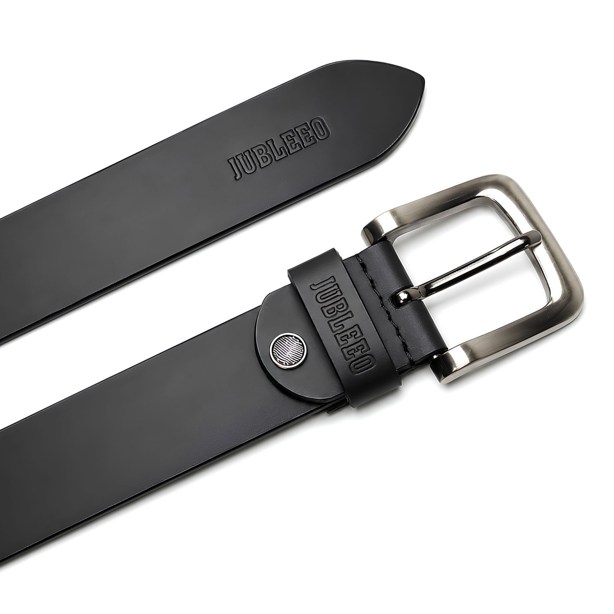 Jubleeo leather mens belt black