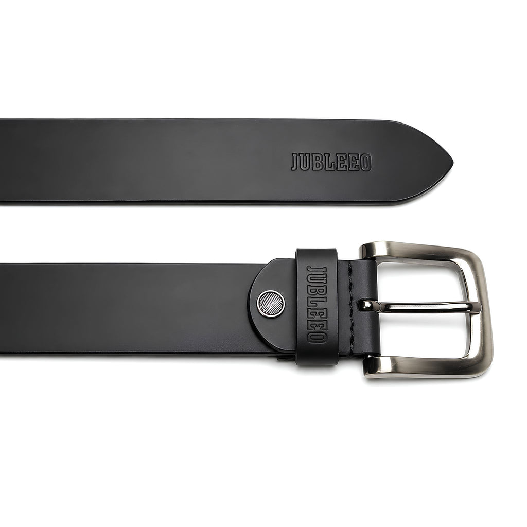 Jubleeo leather mens belt black
