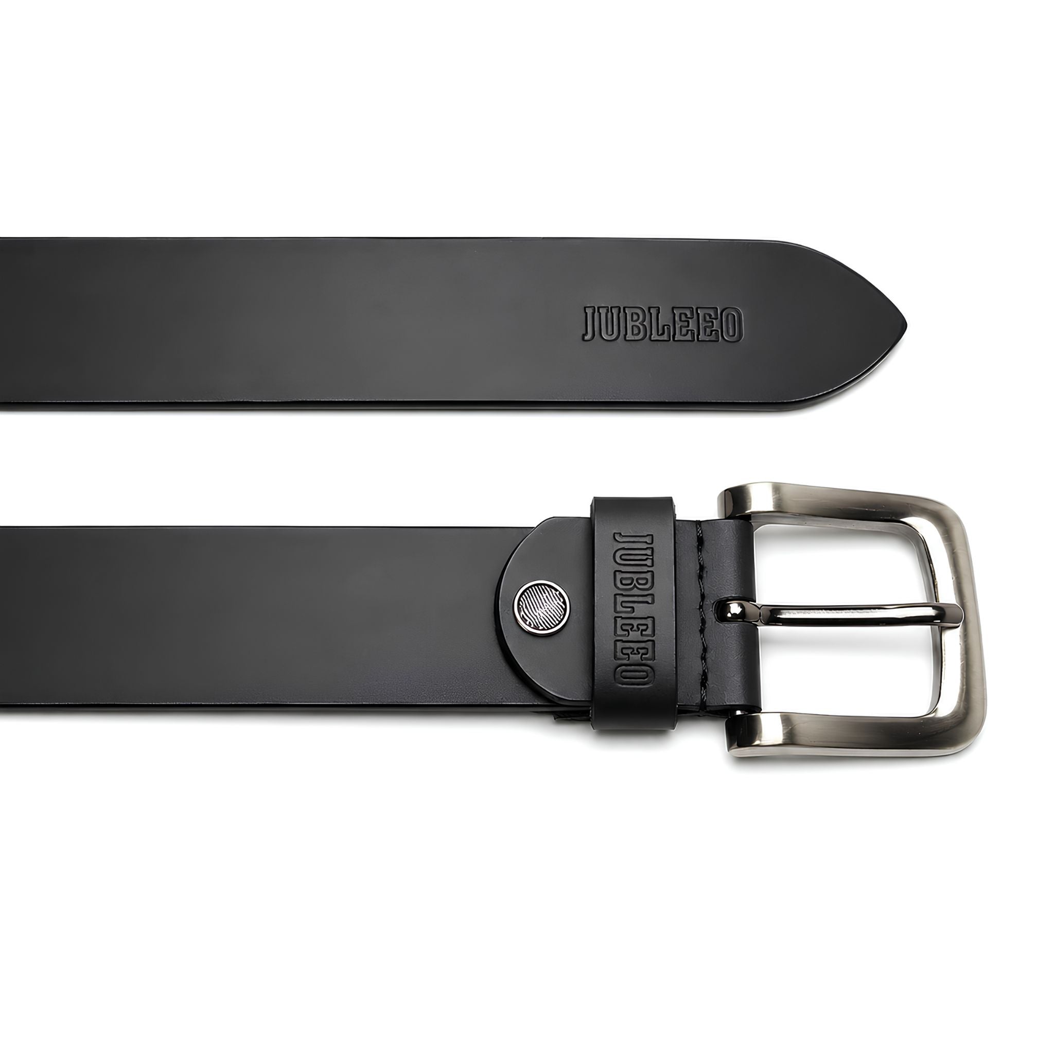 Jubleeo leather mens belt black