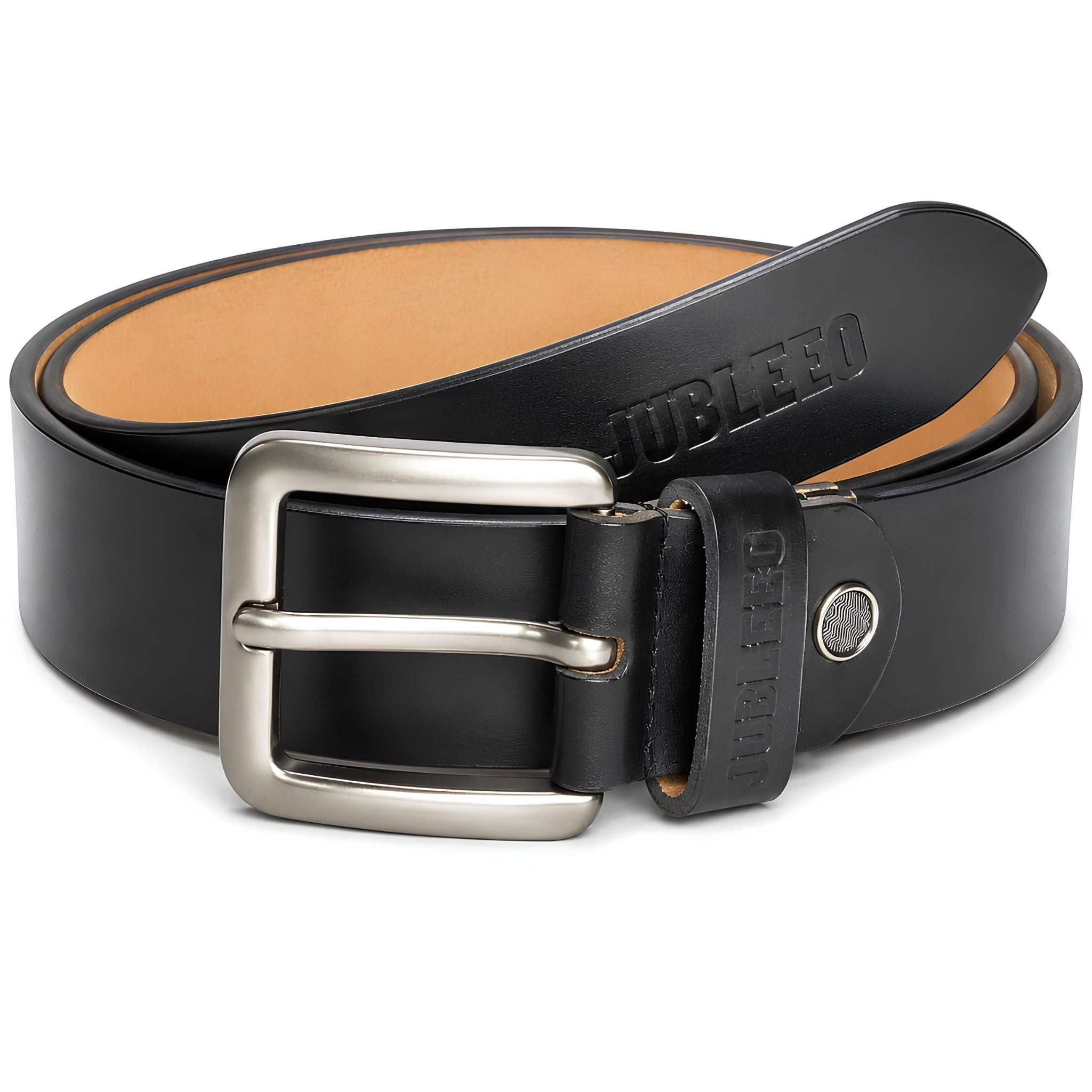 jubleeo leather casual mens belt black