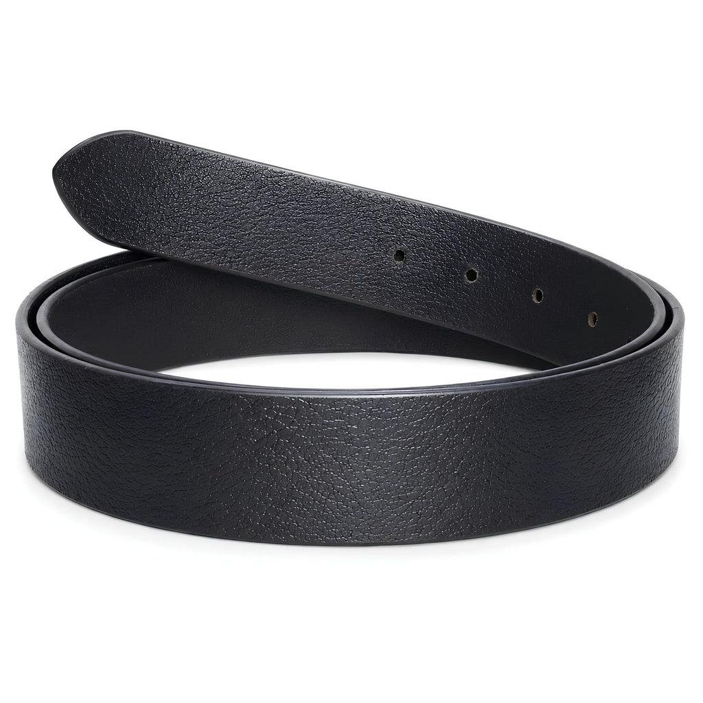 jubleeo leather casual textured mens belt black