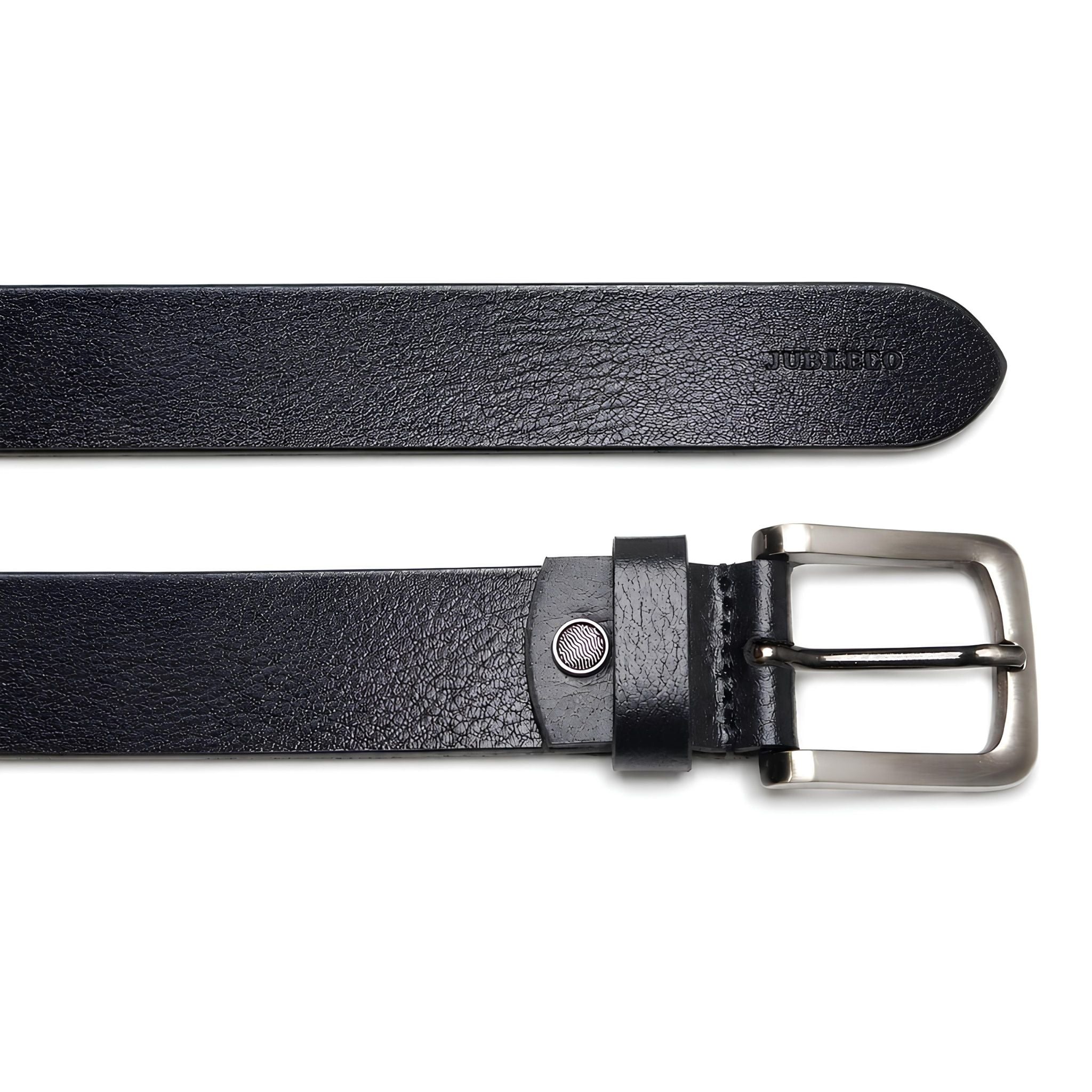 jubleeo leather casual textured mens belt black