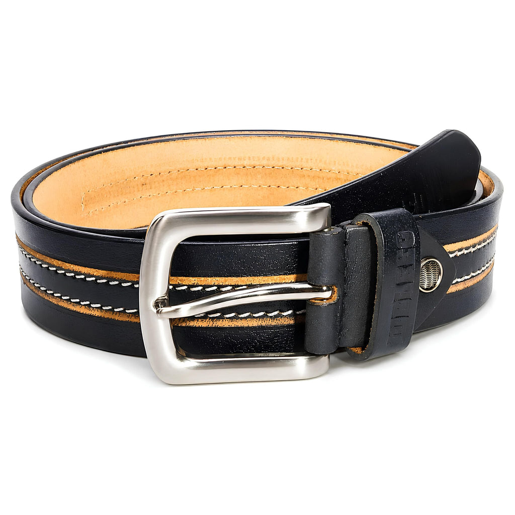 jubleeo leather casual mens belt black