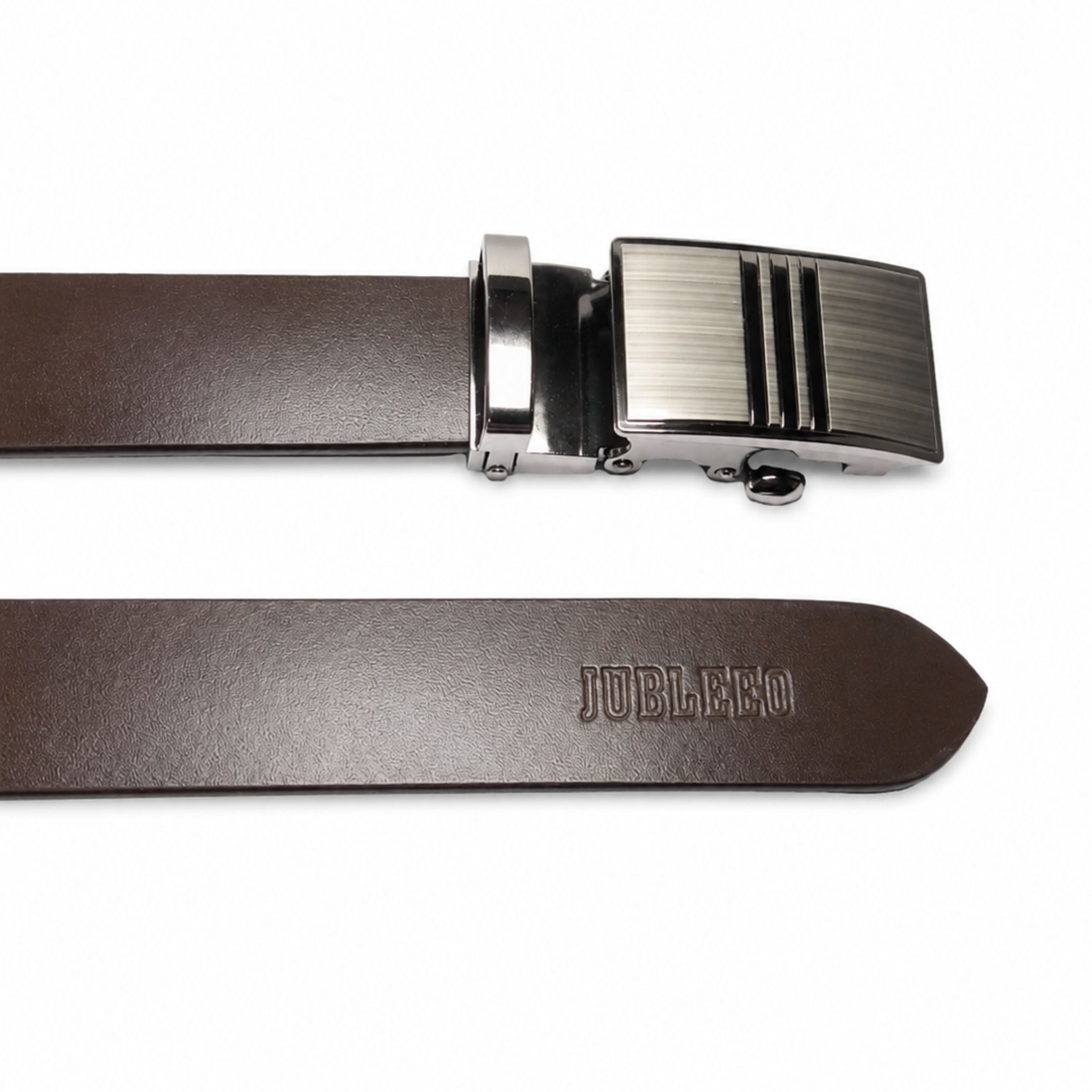 jubleeo  leather narrown mens belt brown