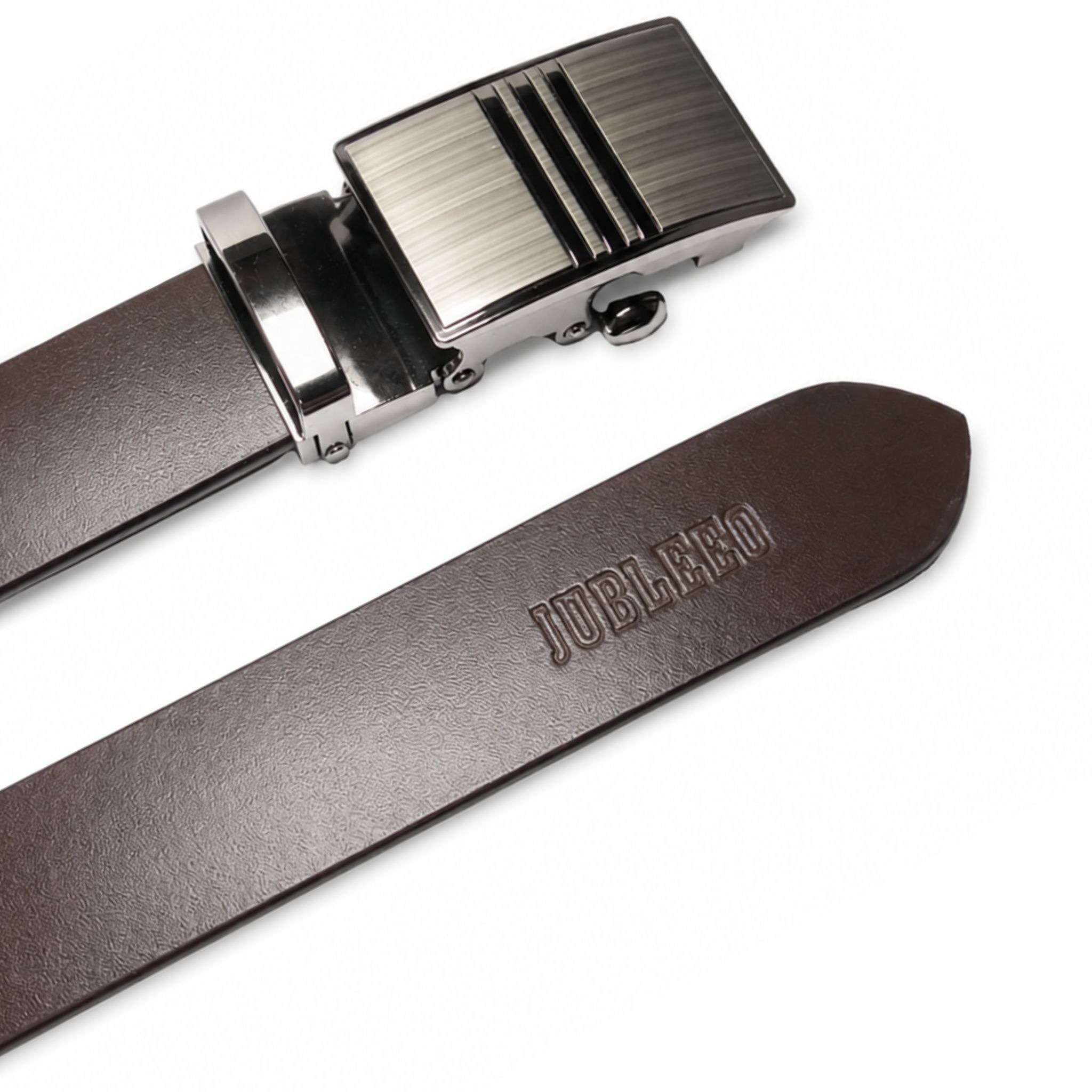 jubleeo  leather narrown mens belt brown