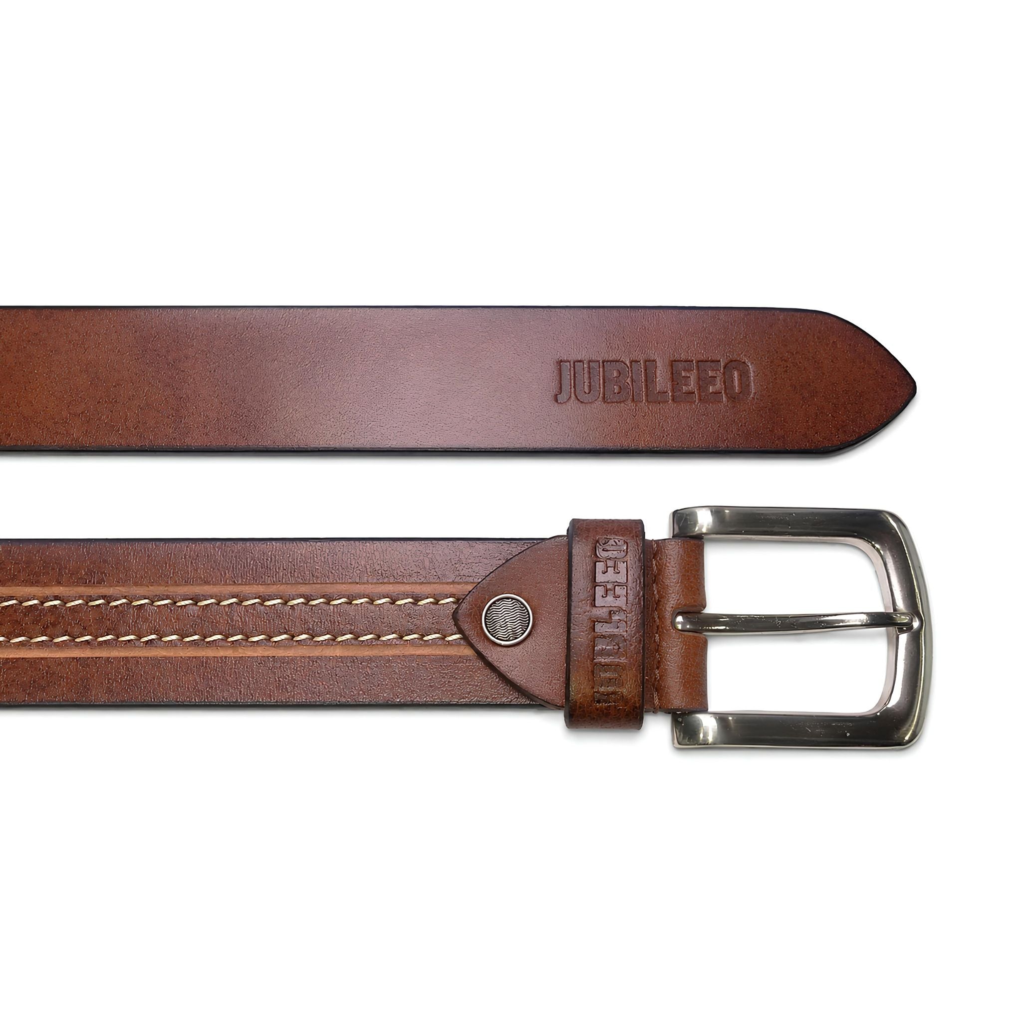 jubleeo leather casal mens belt brown