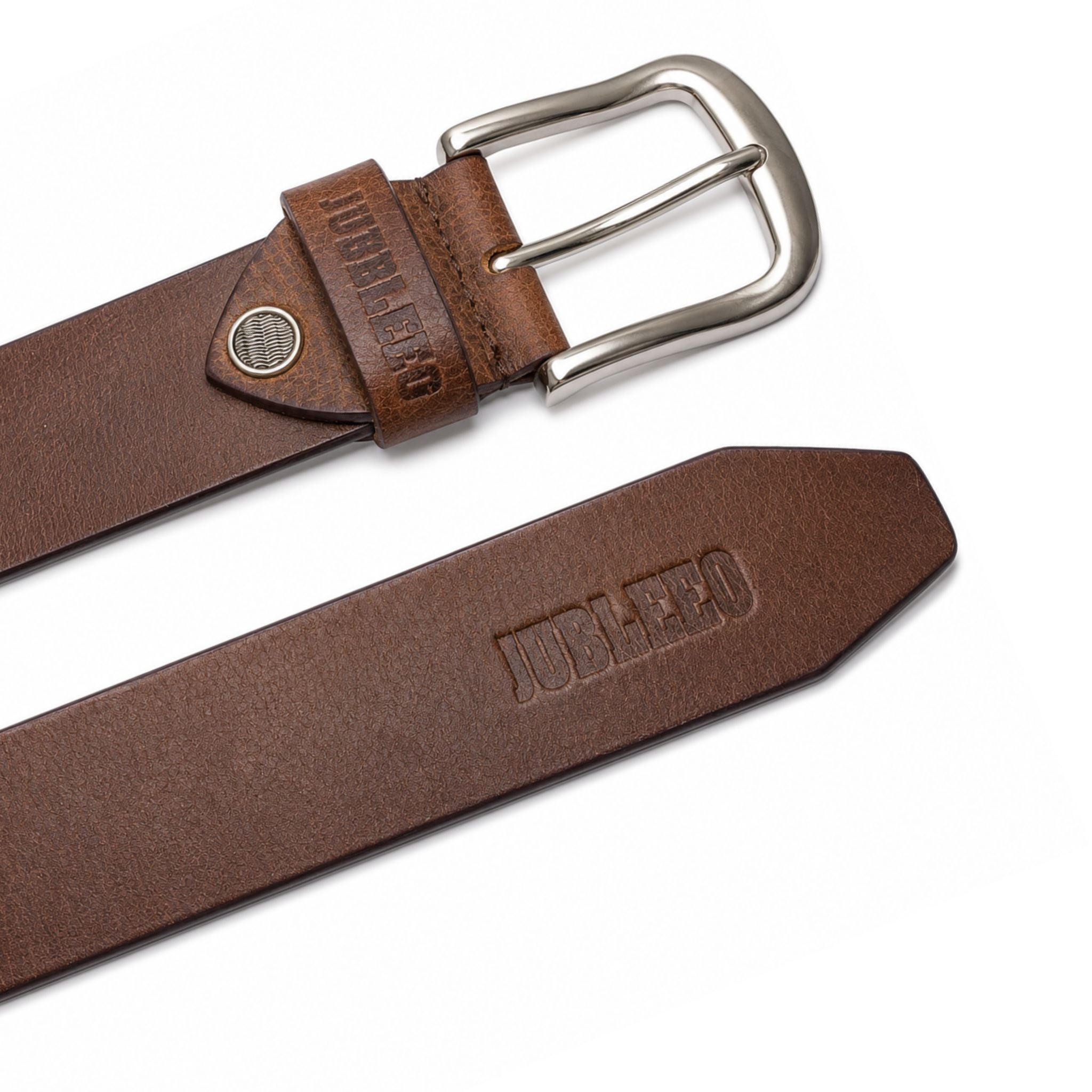 jubleeo leather casual mens belt brown