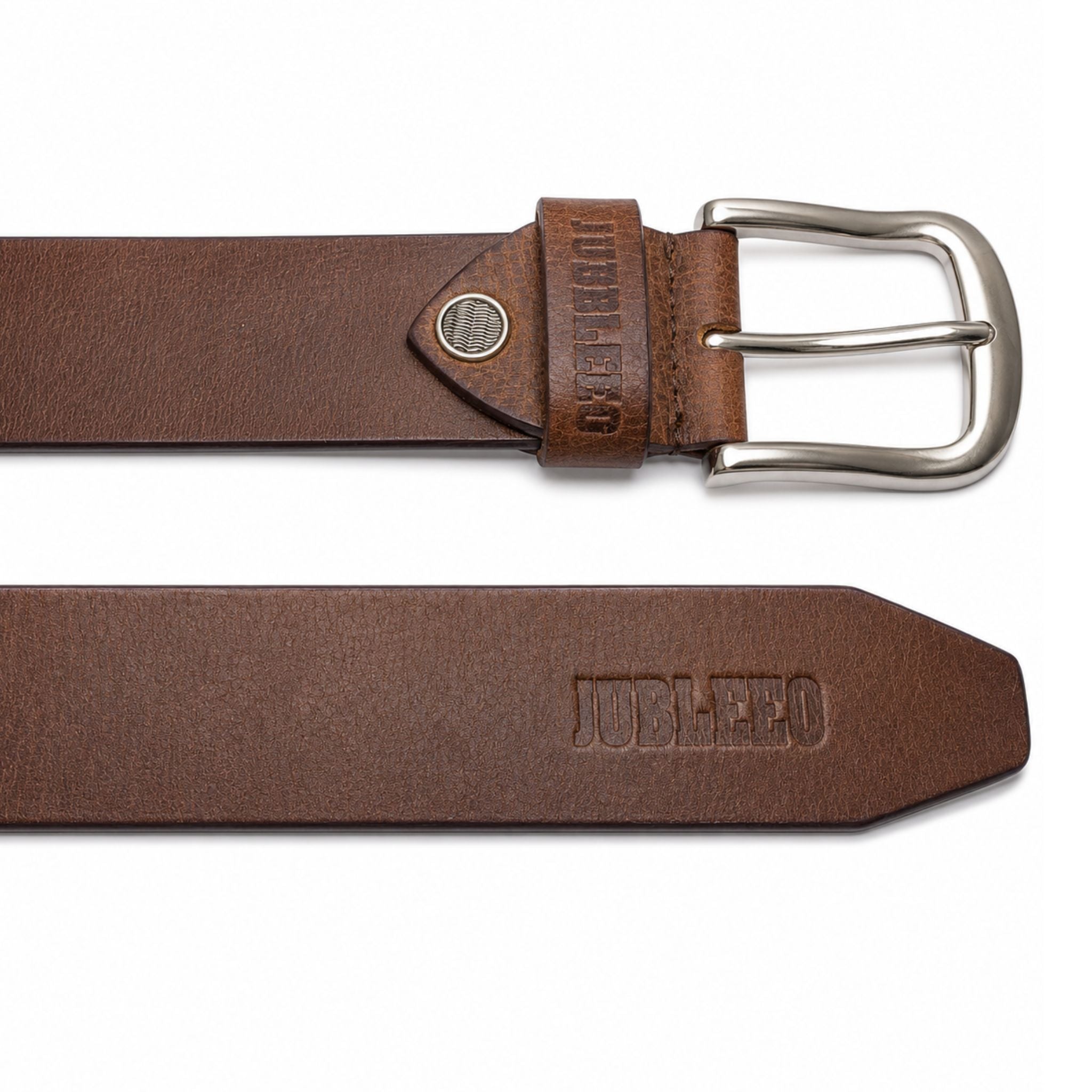 jubleeo leather casual mens belt brown
