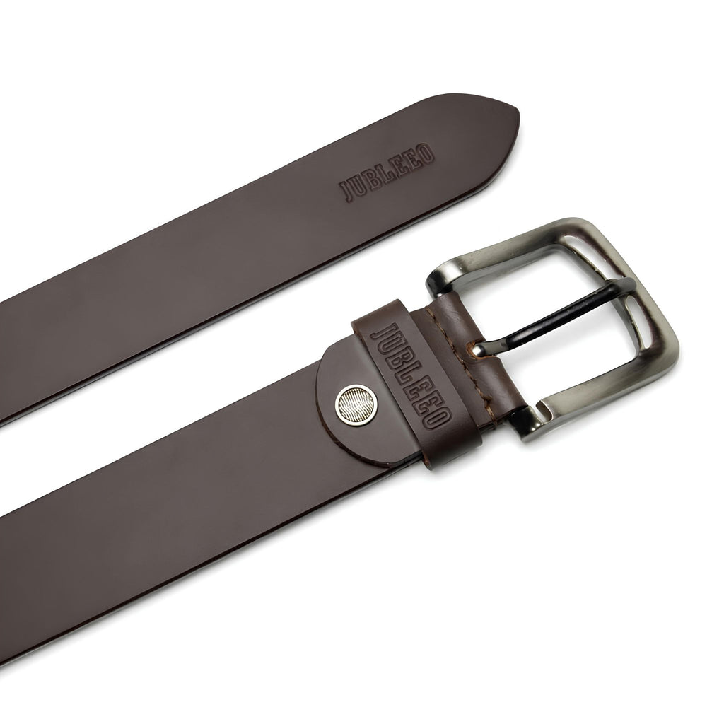 Jubleeo leather mens belt brown