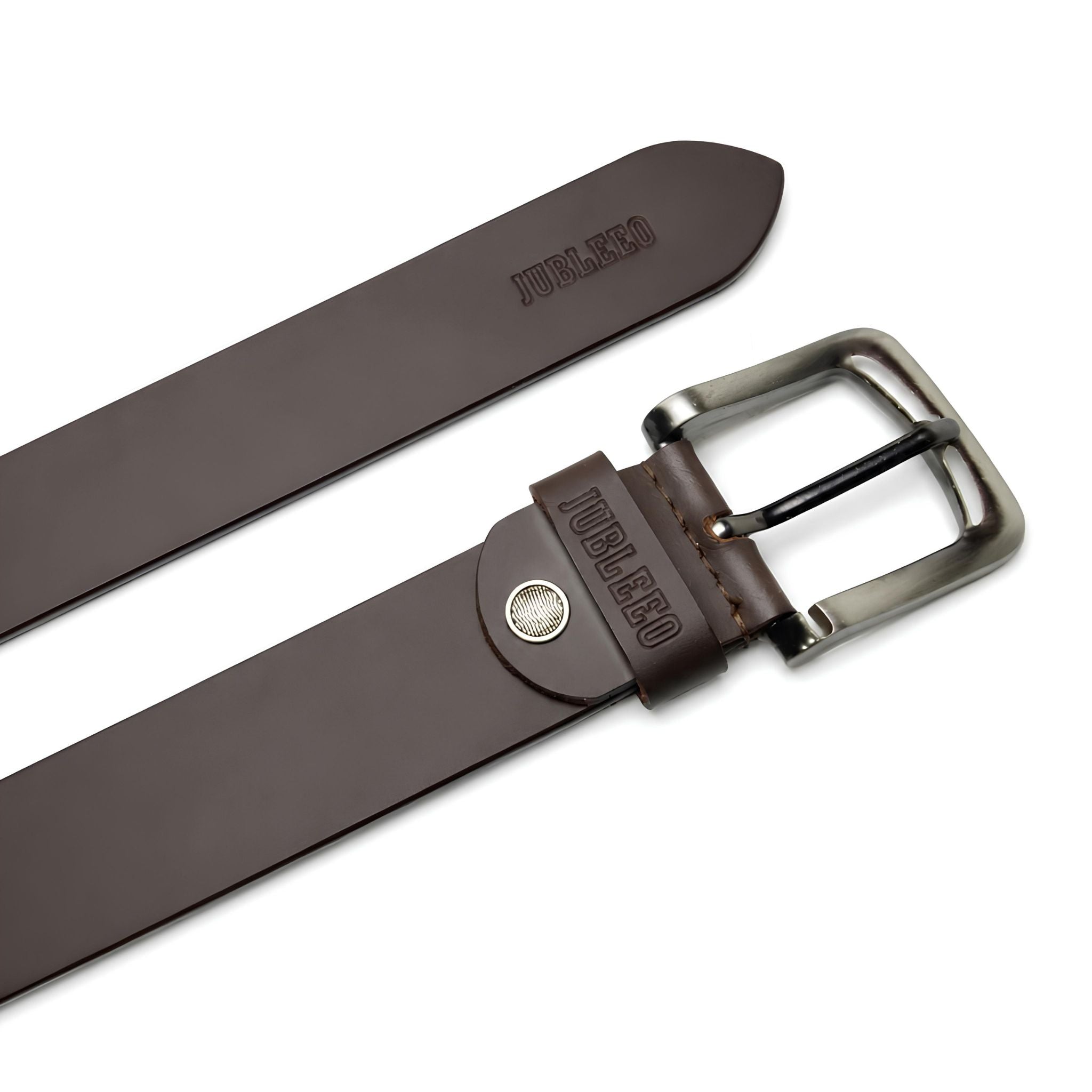 Jubleeo leather mens belt brown