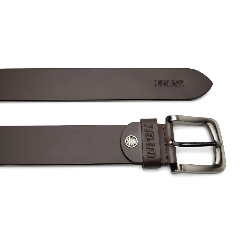 Jubleeo leather mens belt brown