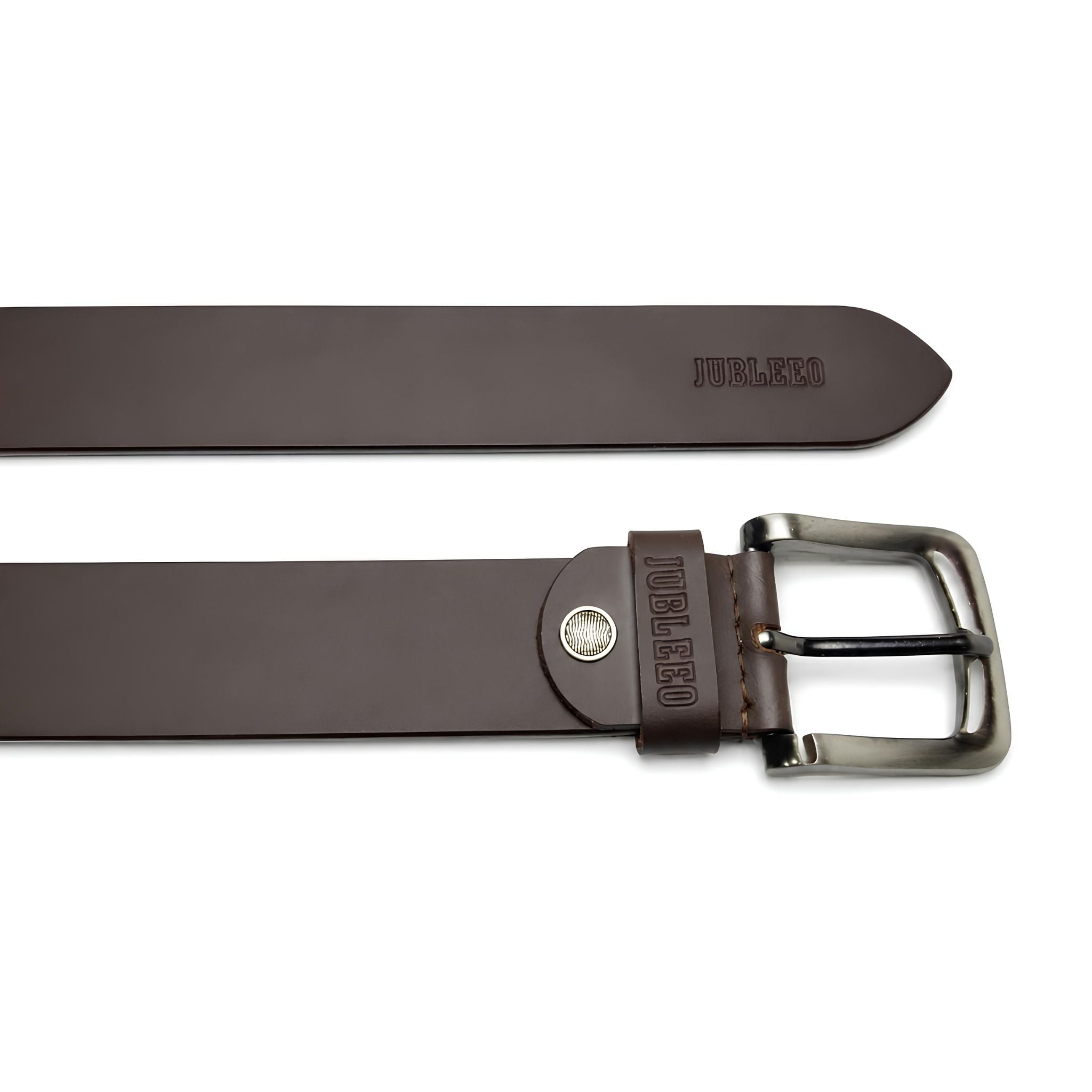 Jubleeo leather mens belt brown