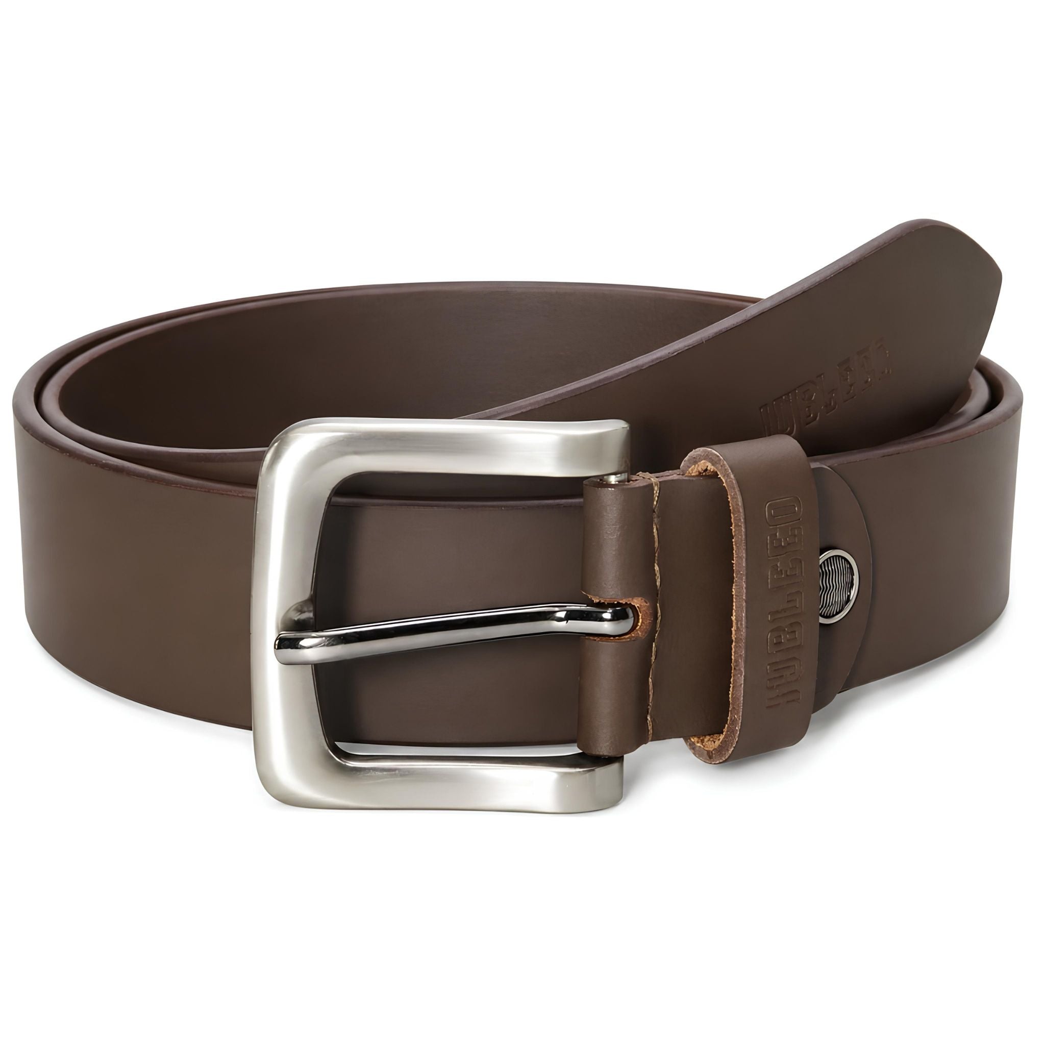 Jubleeo leather mens belt brown