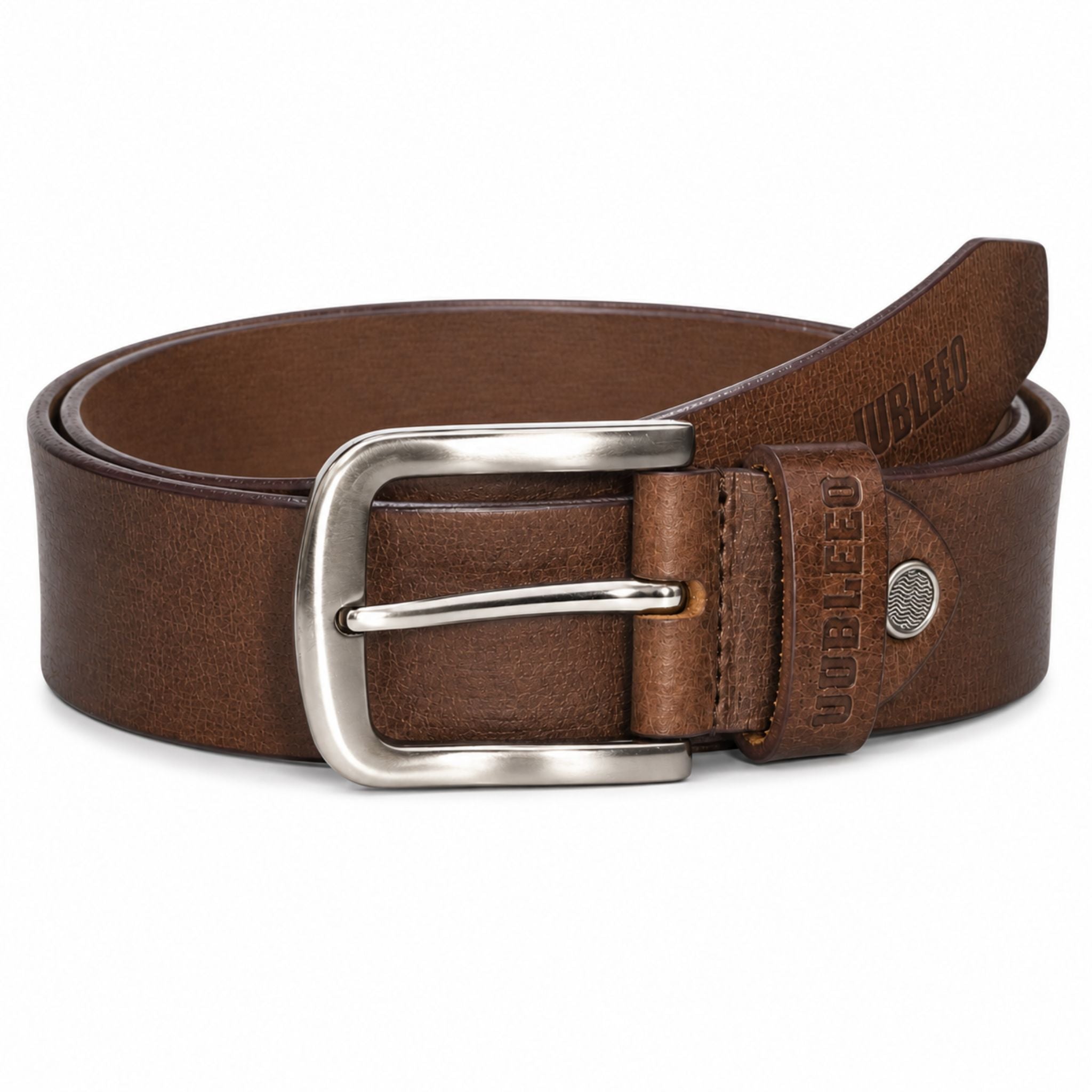 jubleeo leather casual mens belt brown