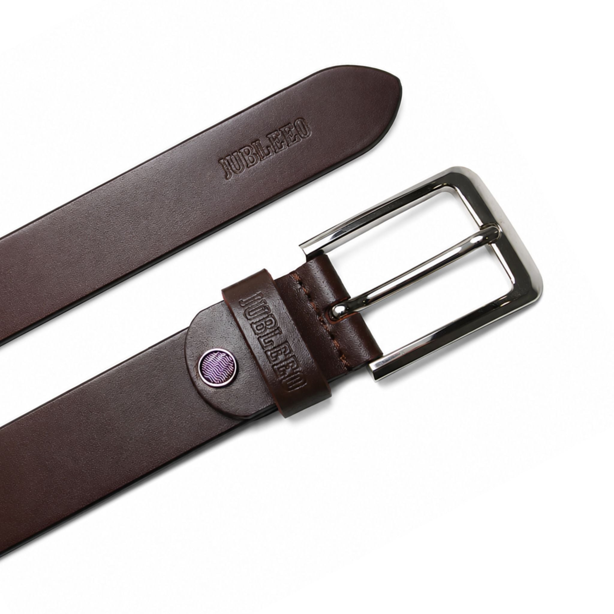 jubleeo leather mens belt brown