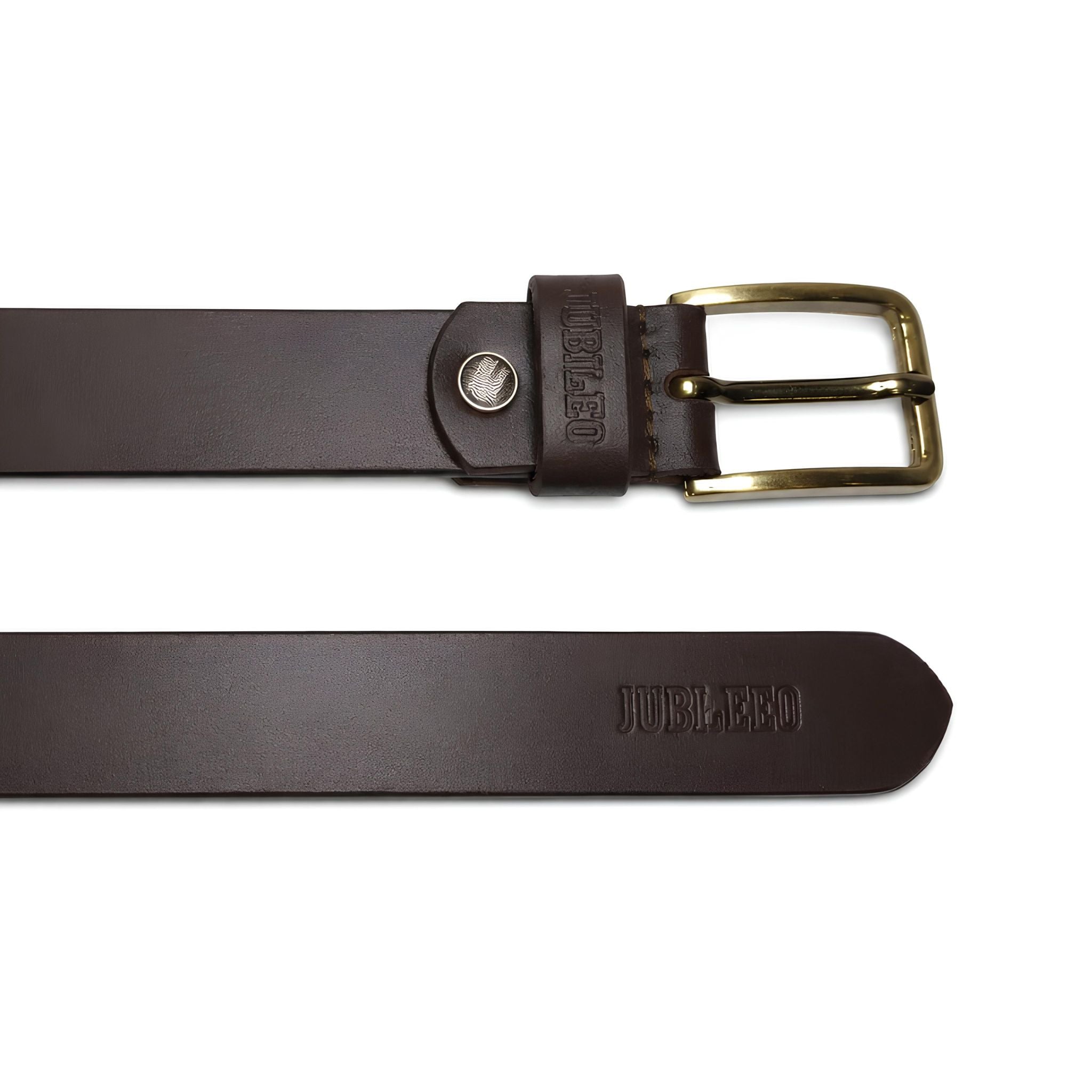 jubleeo  leather narrown mens belt brown