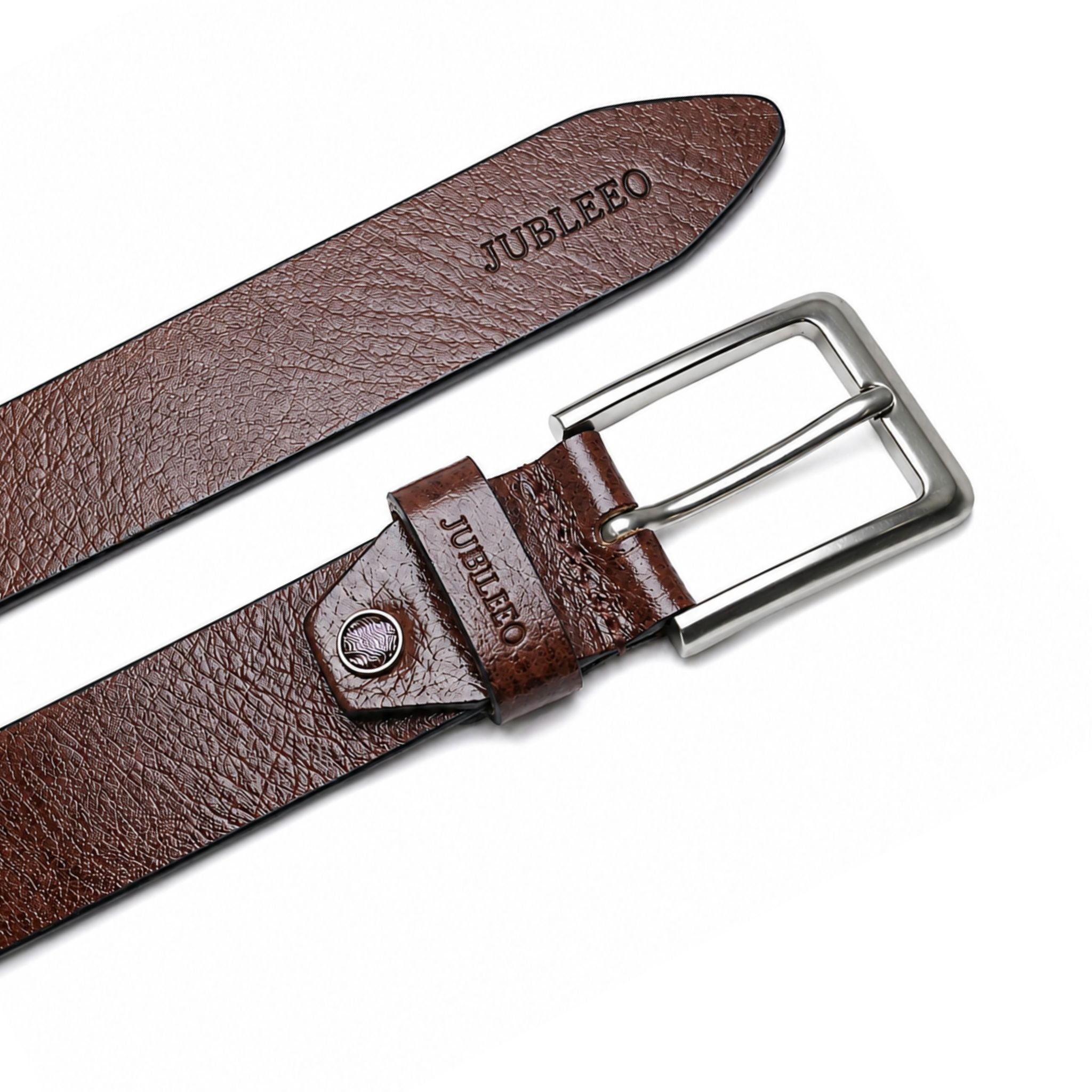 jubleeo leather mens belt brown