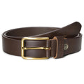 jubleeo  leather narrown mens belt brown