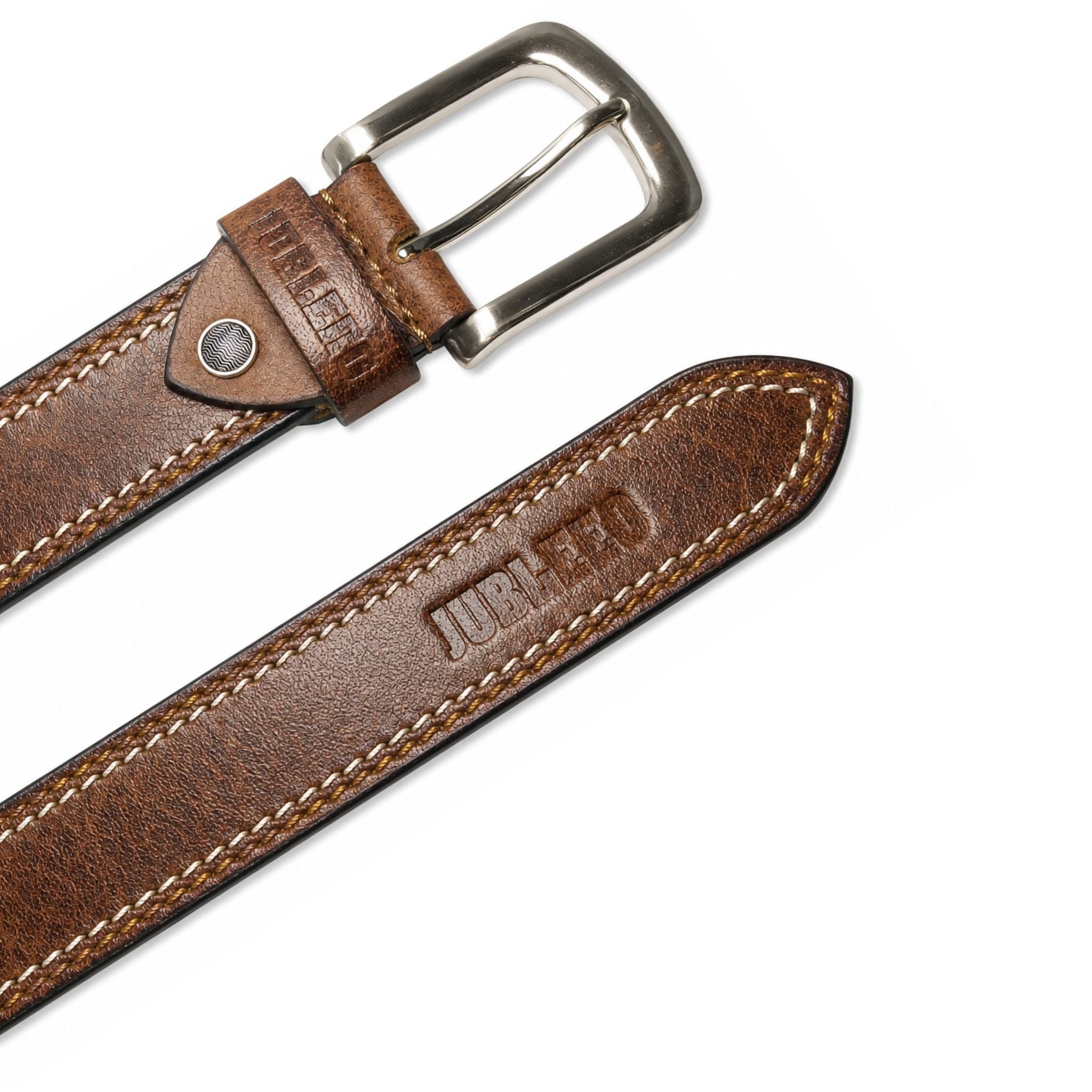 jubleeo leather caasual mens belt brown