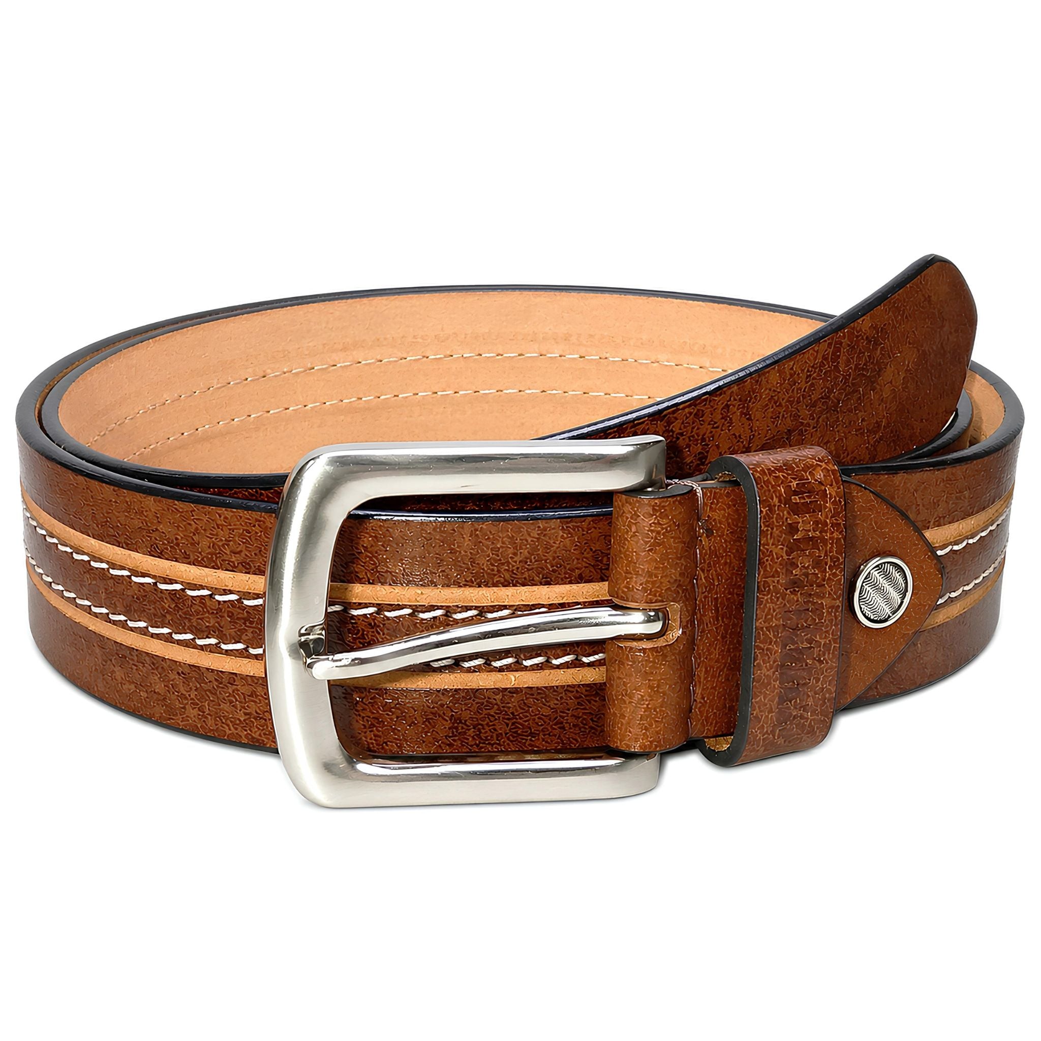 jubleeo leather casal mens belt brown