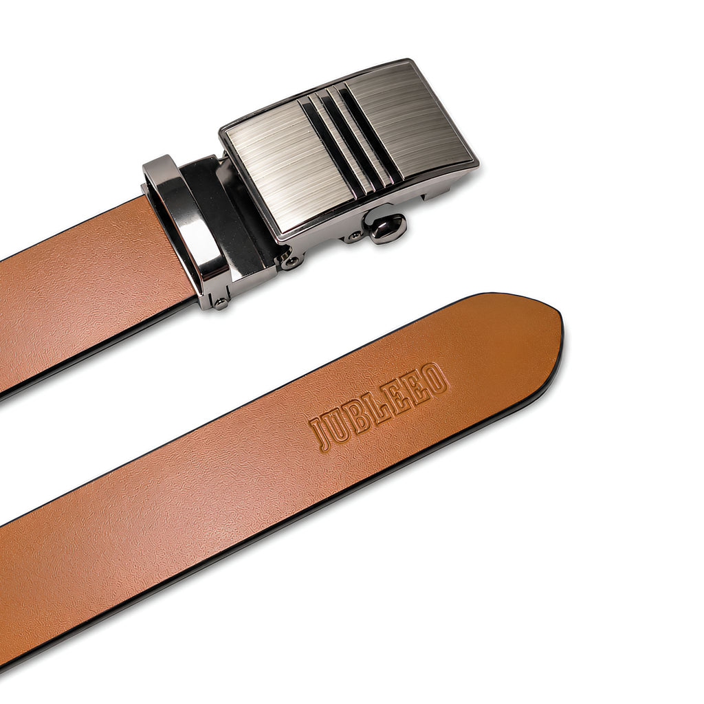jubleeo leather narrow mens belt tan