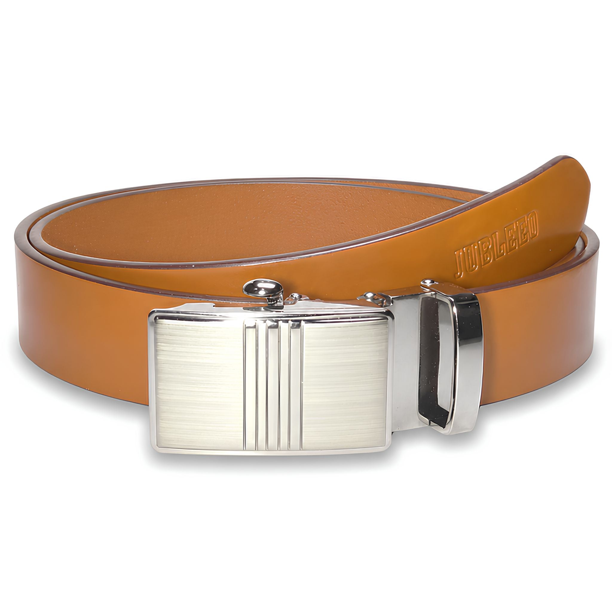 jubleeo leather narrow mens belt tan