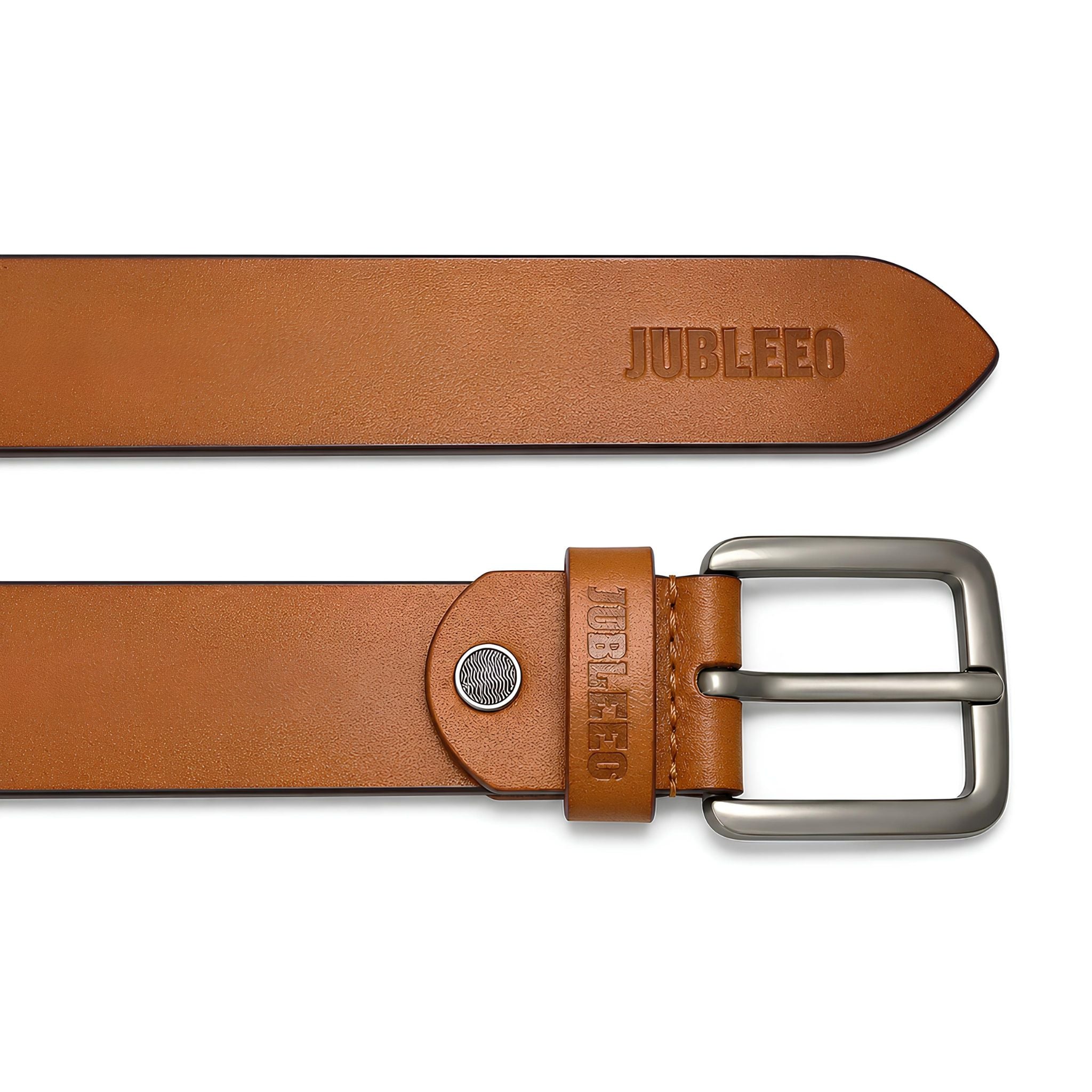 jubleeo leather casual mens belt tan