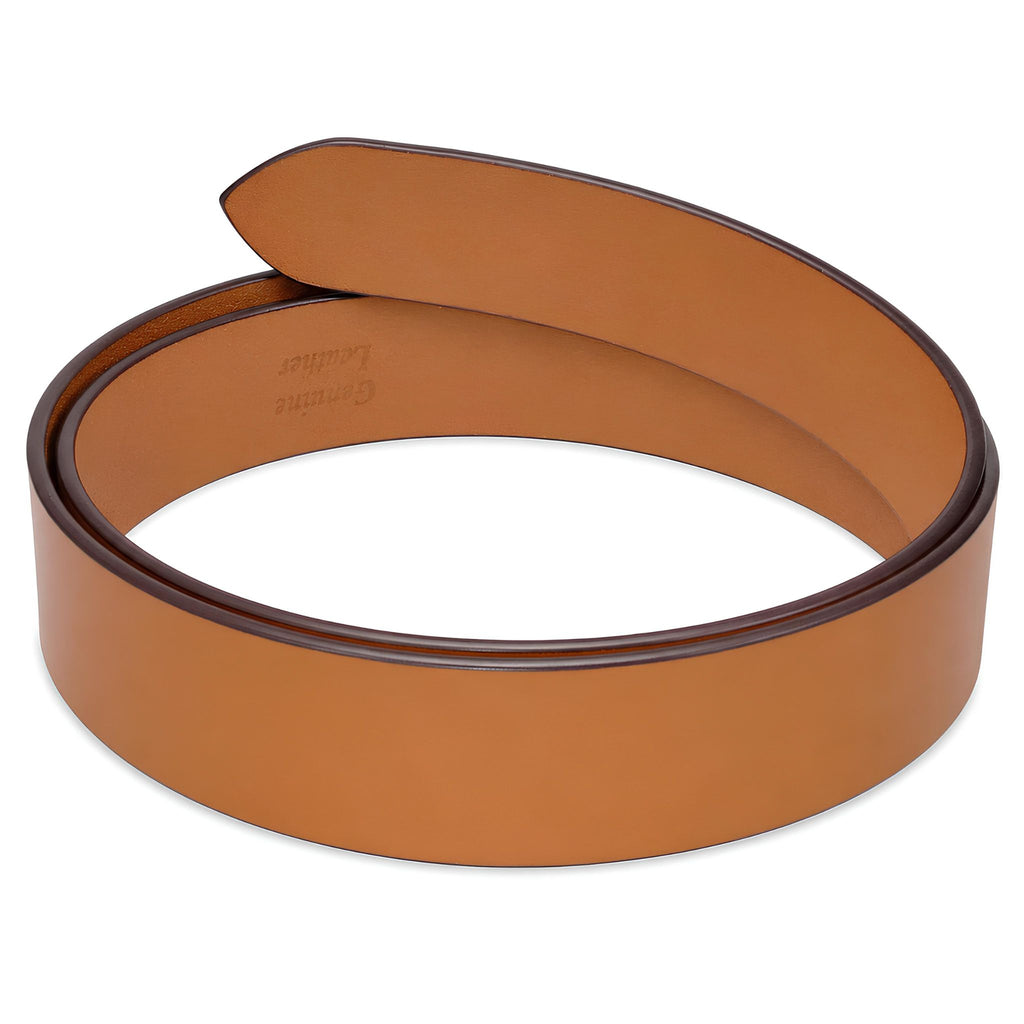 Jubleo leather casual mens belt tan