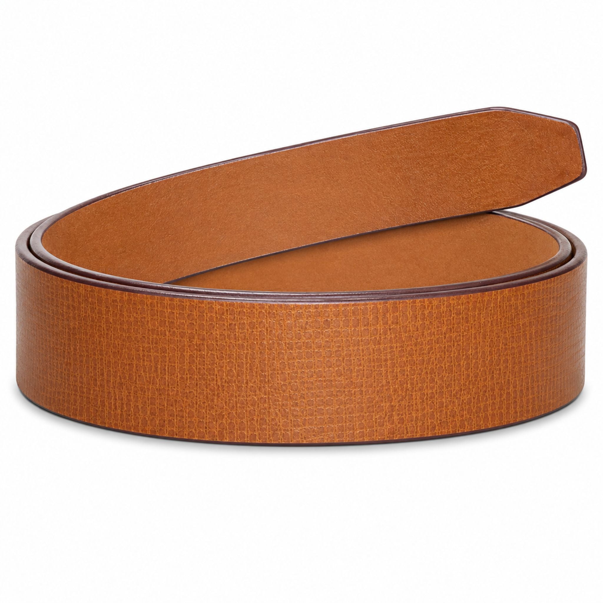 Jubleeo leather casual mens belt tan