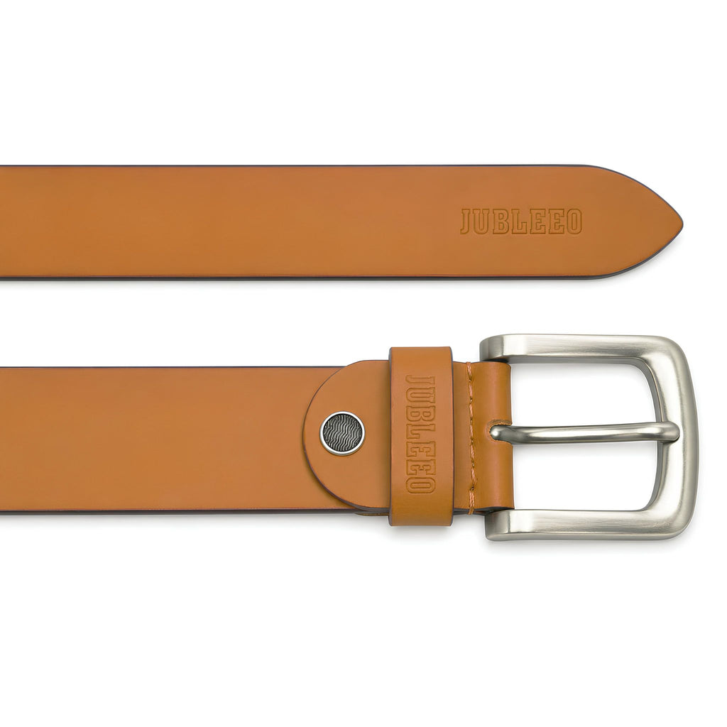 jubleeo leather mens belt tan