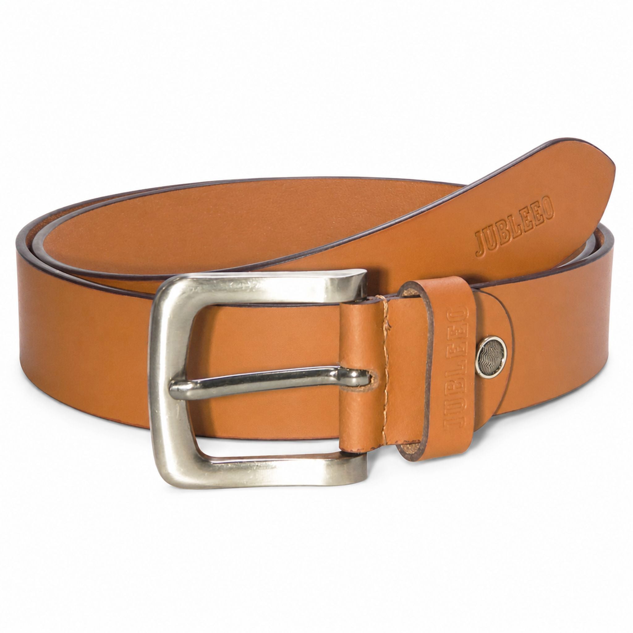 jubleeo leather mens belt tan