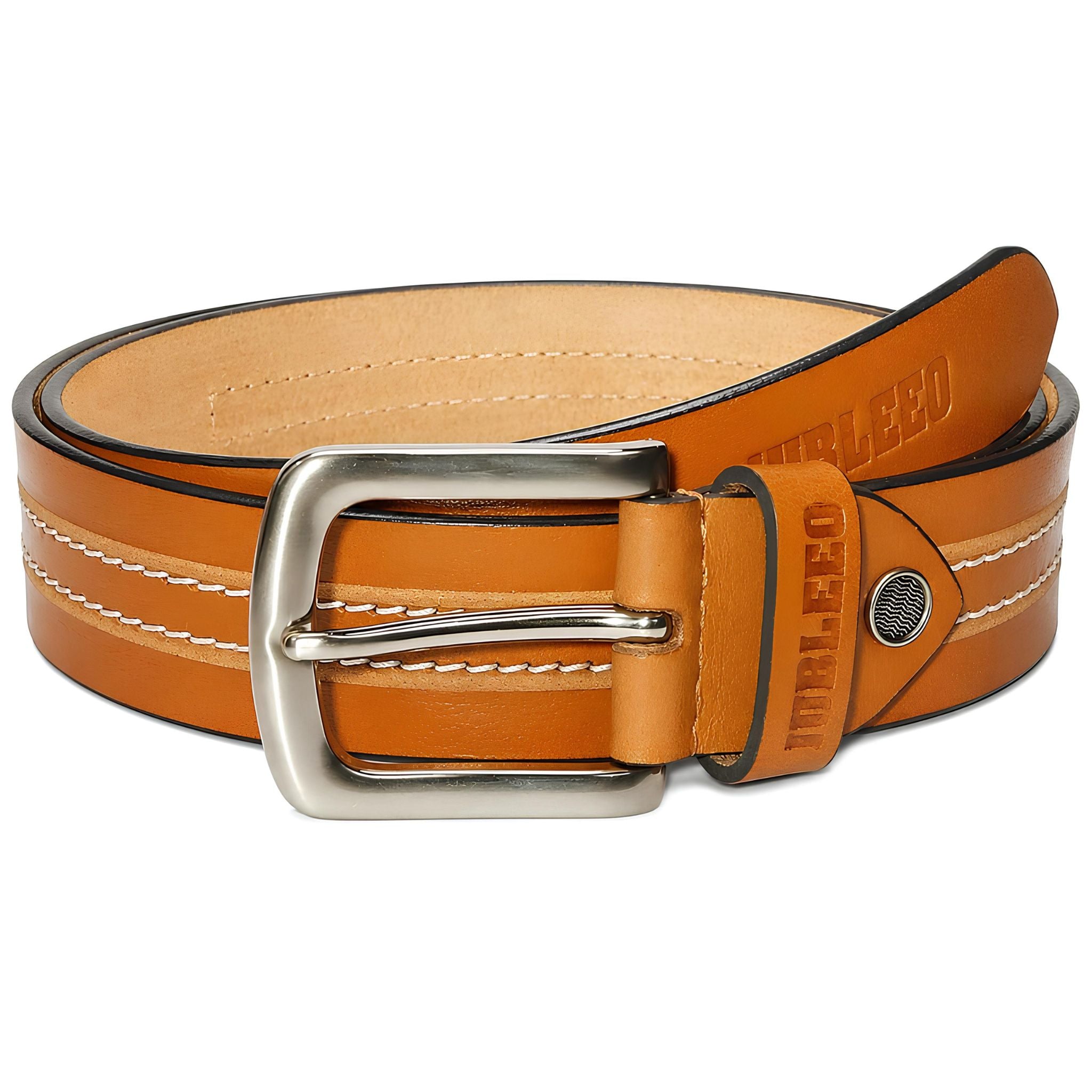 jubleeo lather casual mens belt tan