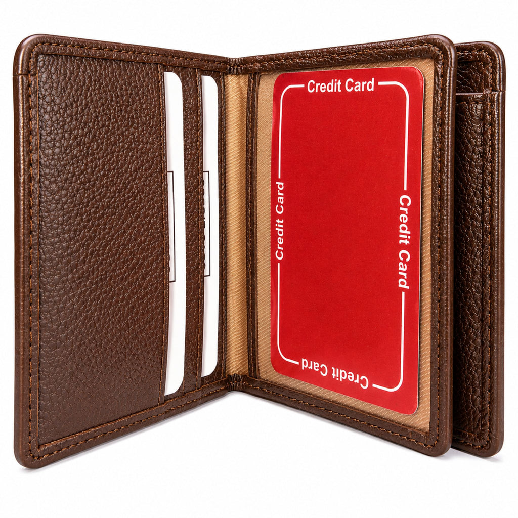 Jubleeo Leather Mini Notecase Mens Wallet Brown