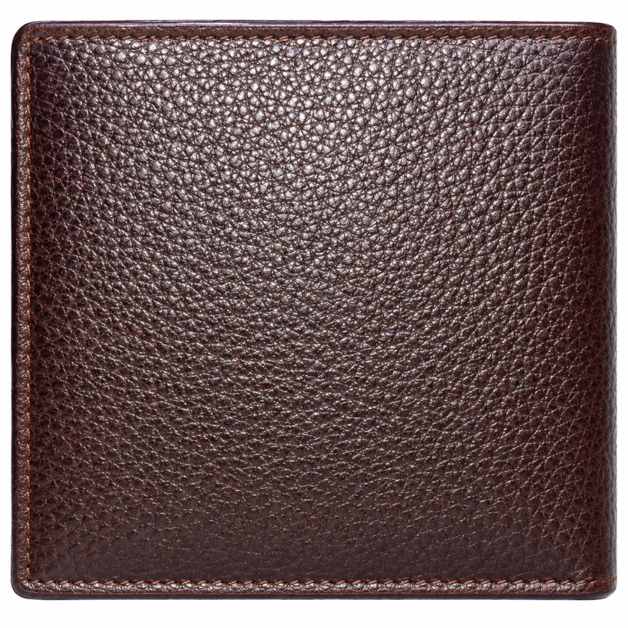 Jubleeo Leather Mini Notecase Mens Wallet Brown