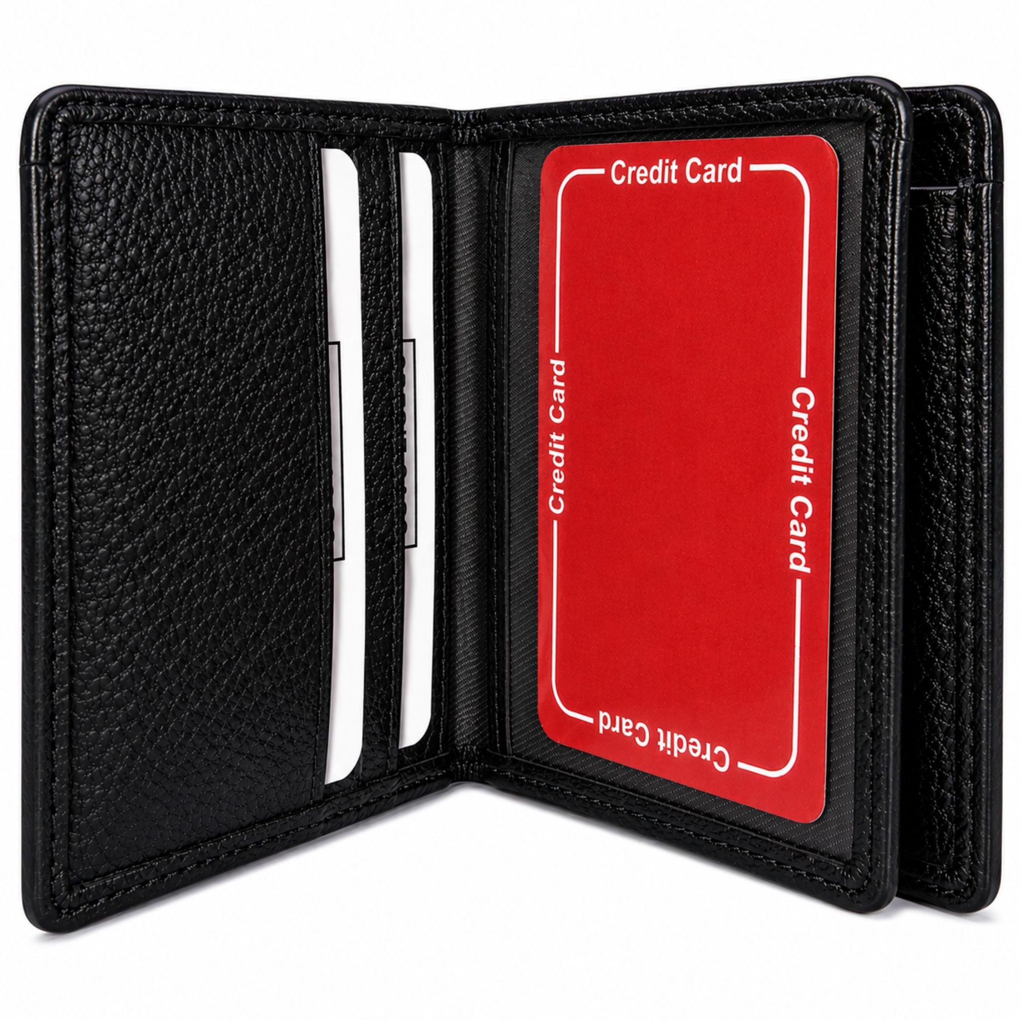 Jubleeo Leather Mini Notecase Mens Wallet black