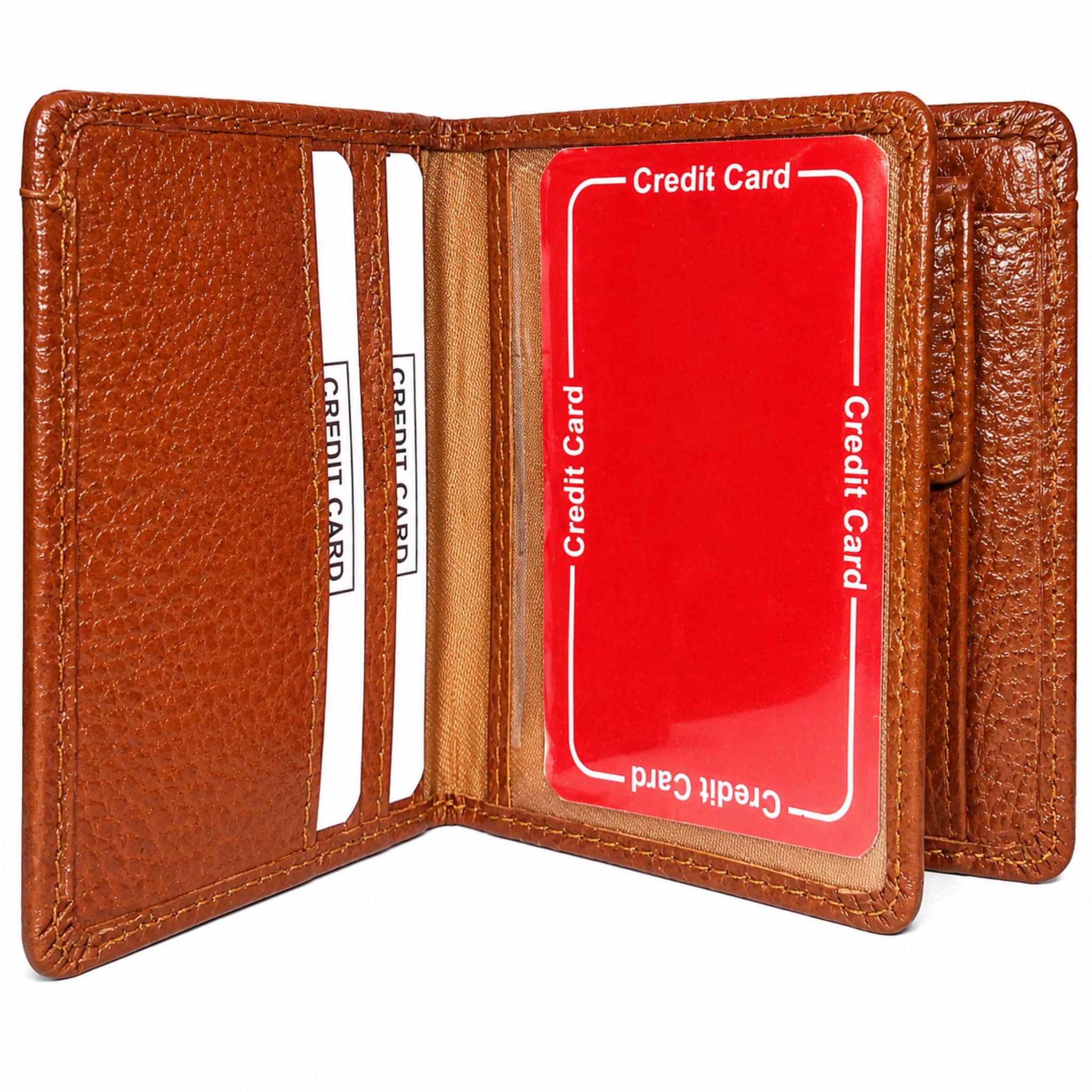Jubleeo Leather Mini Notecase Mens Wallet tan