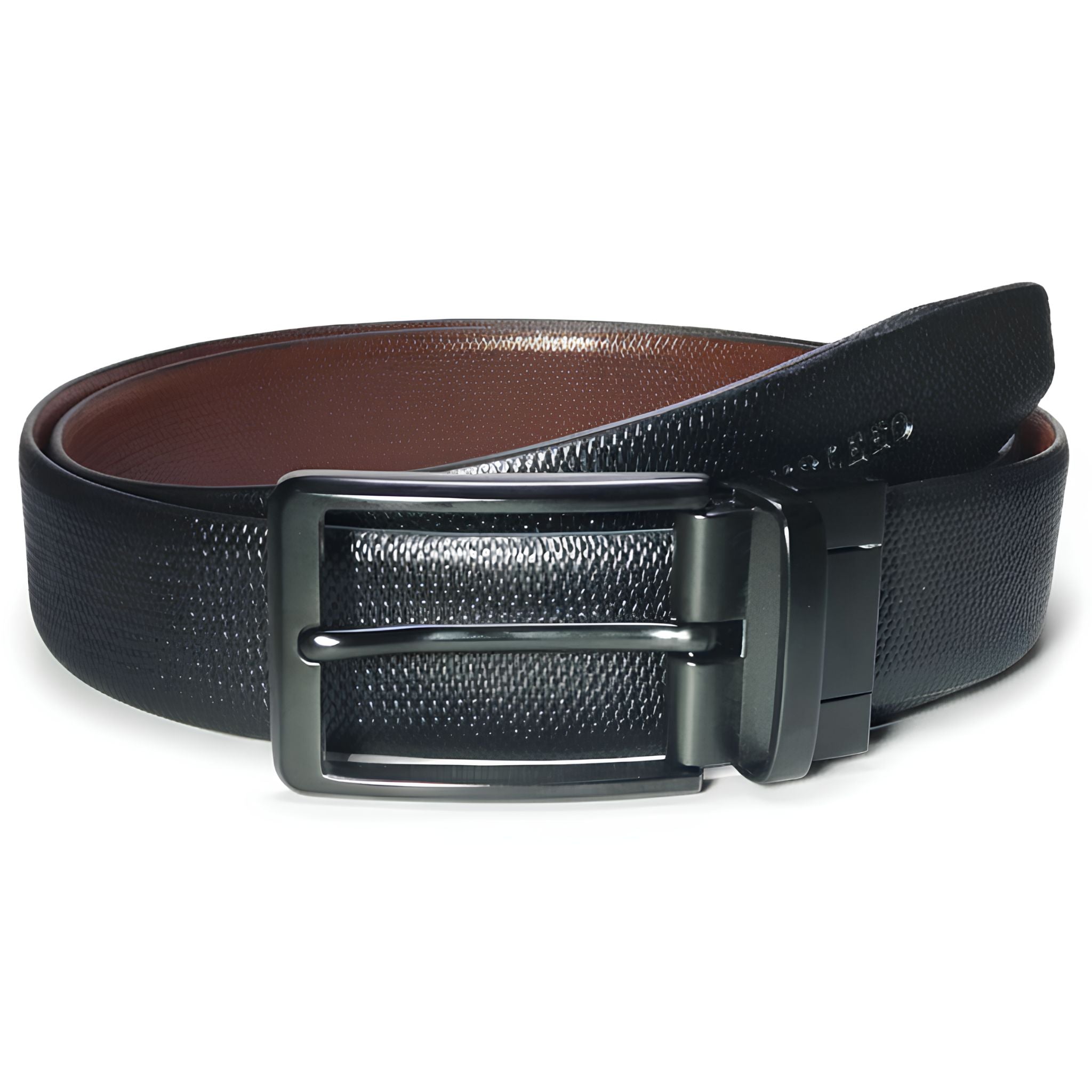 jubleeo leather reversible mens belt brown