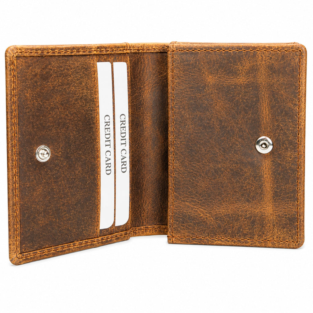 jubleeo leather card holder for men brown