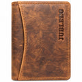 jubleeo leather card holder for men brown