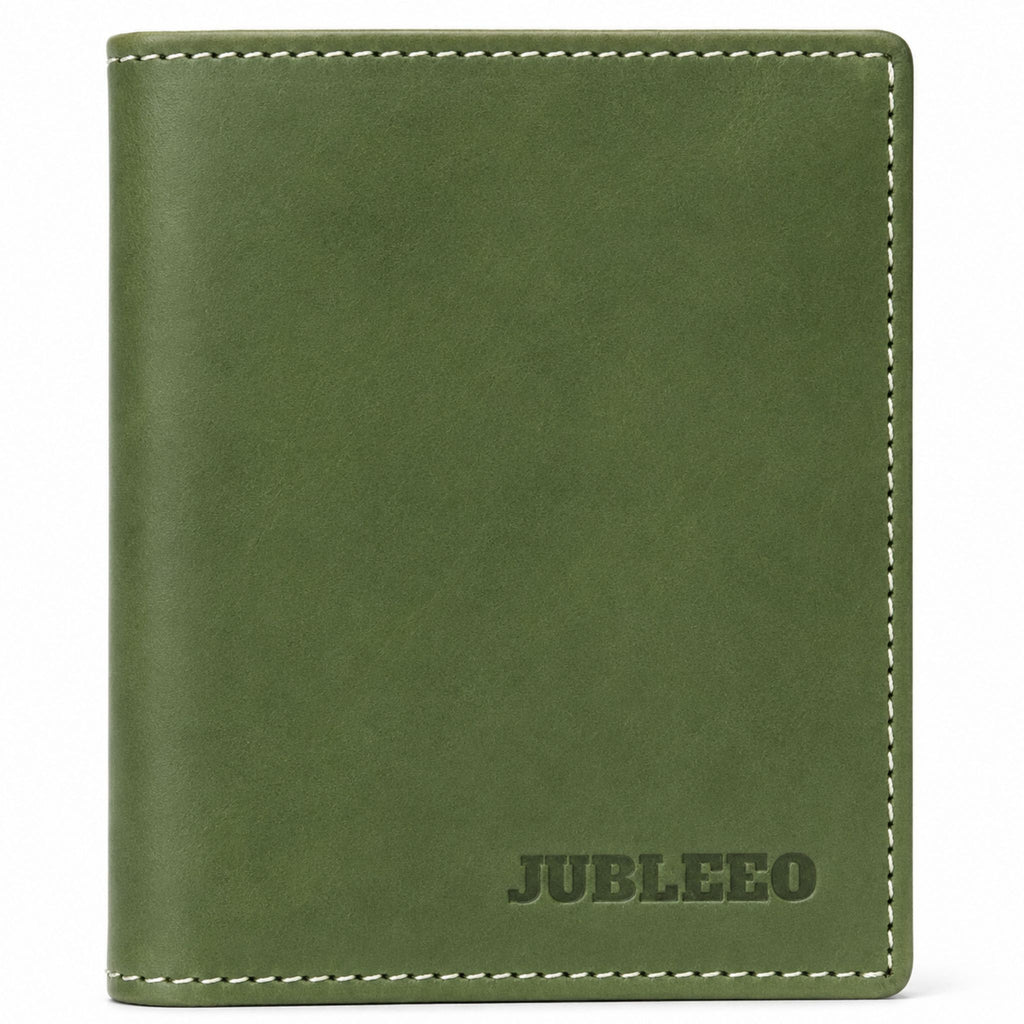 jubleeo leather mens card holder green